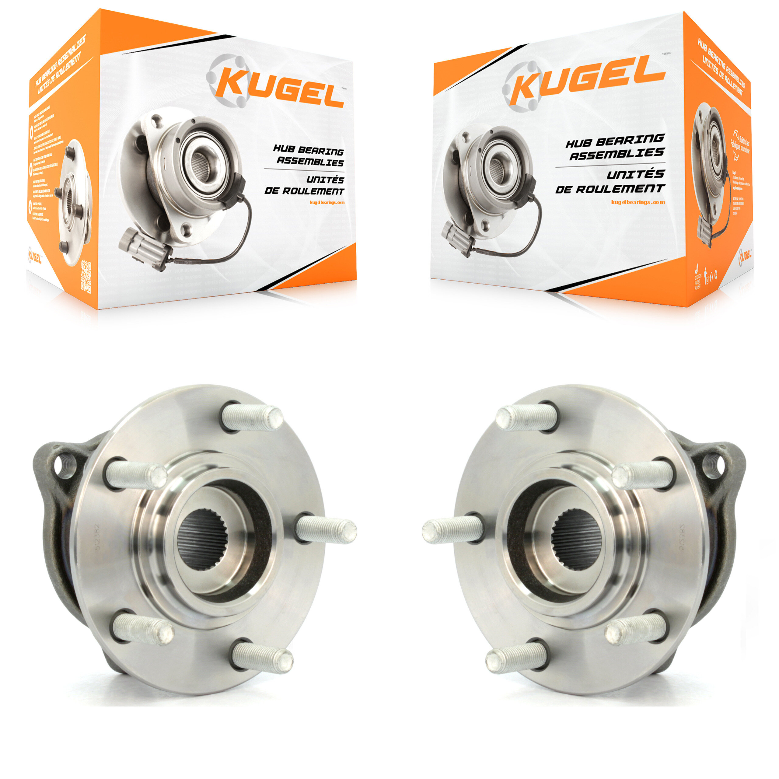 Kugel - K70-100700 - Rear Wheel Bearing and Hub Assembly Kits