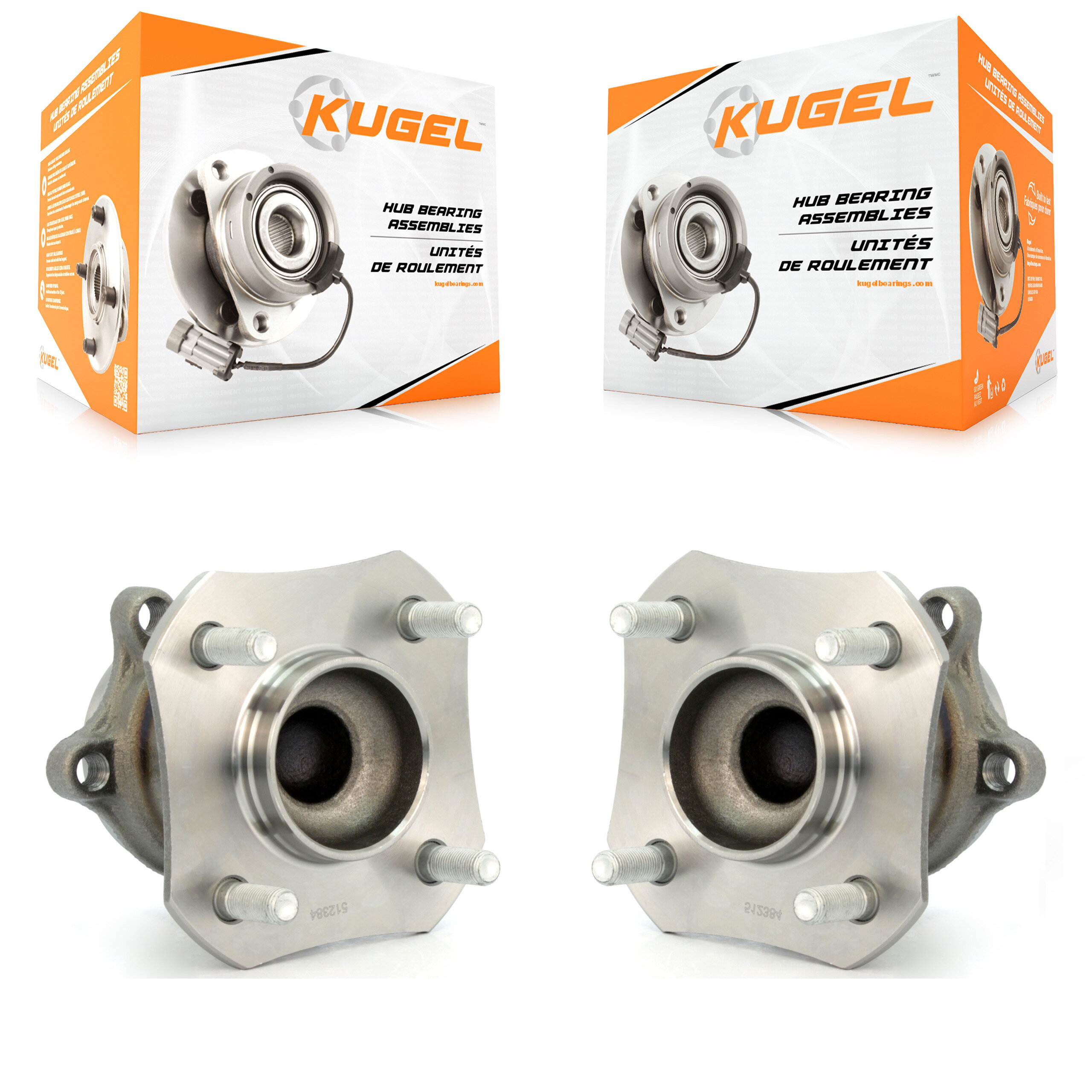 Kugel - K70-100702 - Rear Wheel Bearing and Hub Assembly Kits