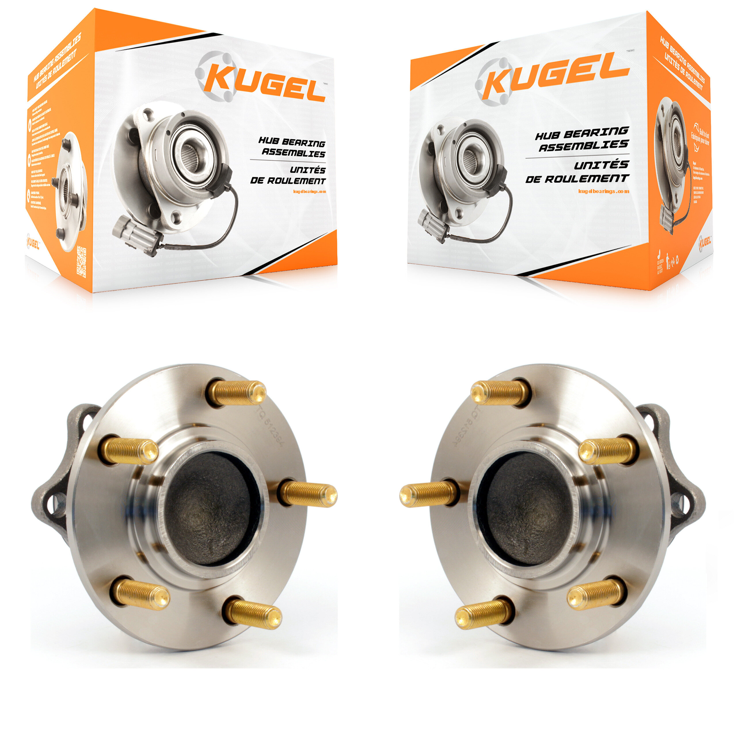 Kugel - K70-100709 - Rear Wheel Bearing and Hub Assembly Kits