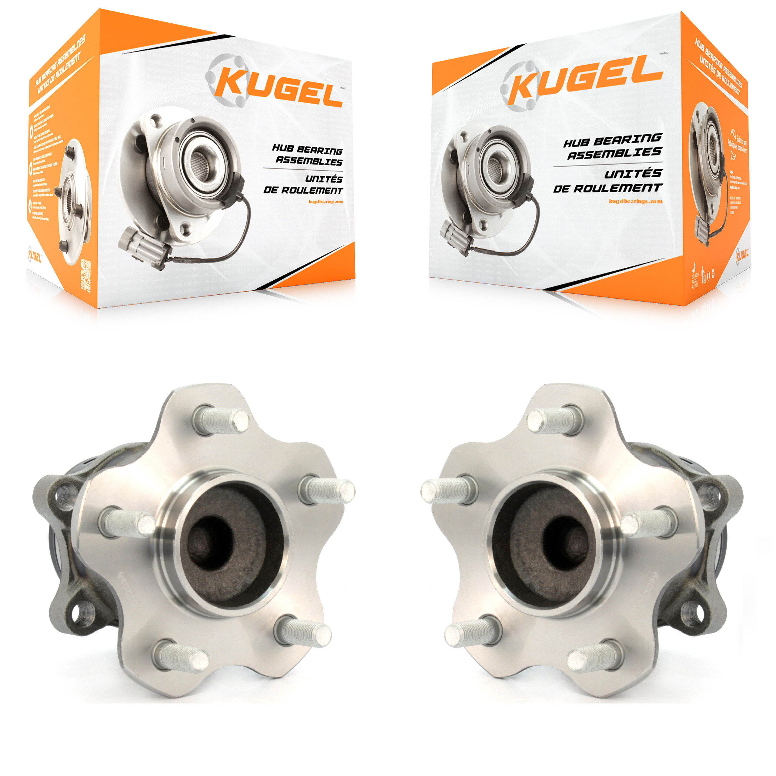 Kugel - K70-100710 - Rear Wheel Bearing and Hub Assembly Kits