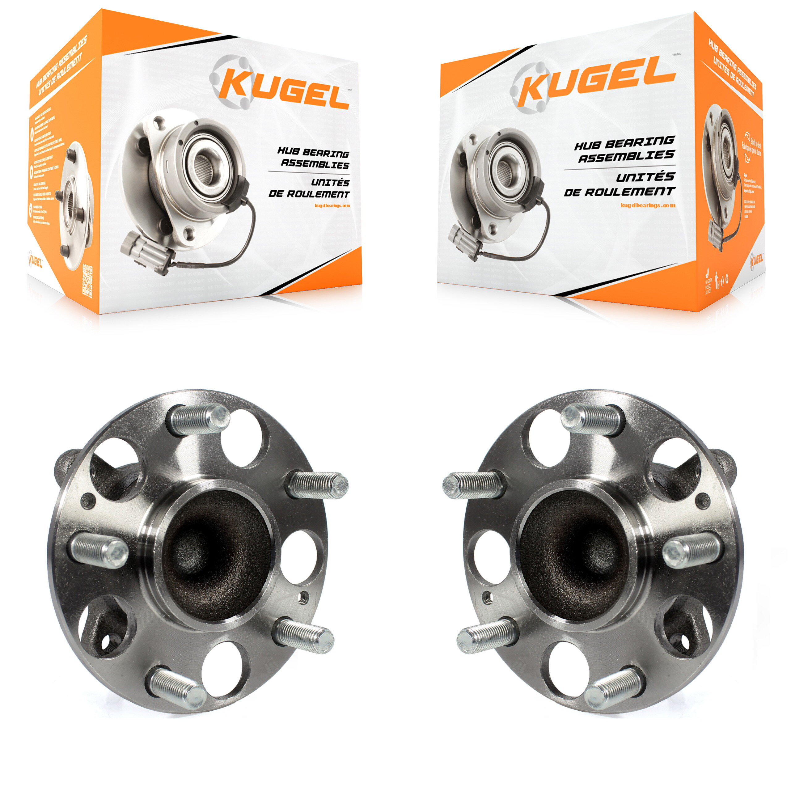Kugel - K70-100735 - Rear Wheel Bearing and Hub Assembly Kits