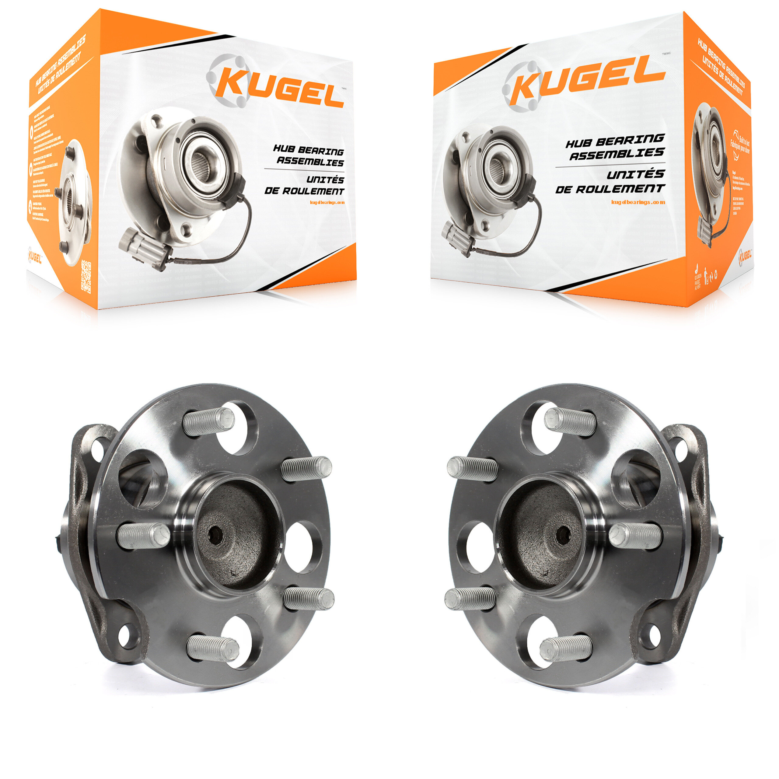 Kugel - K70-100737 - Rear Wheel Bearing and Hub Assembly Kits