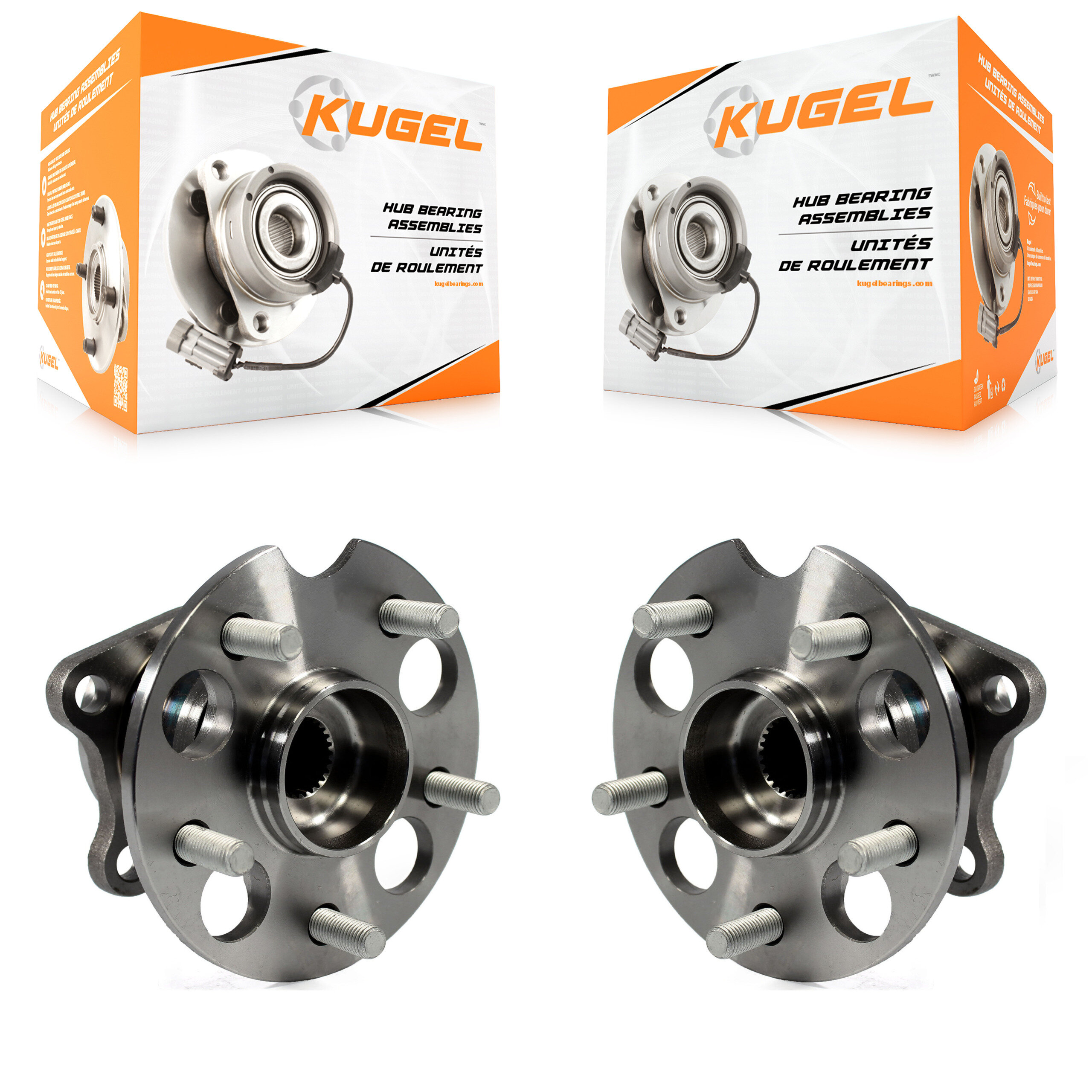 Kugel - K70-100742 - Rear Wheel Bearing and Hub Assembly Kits
