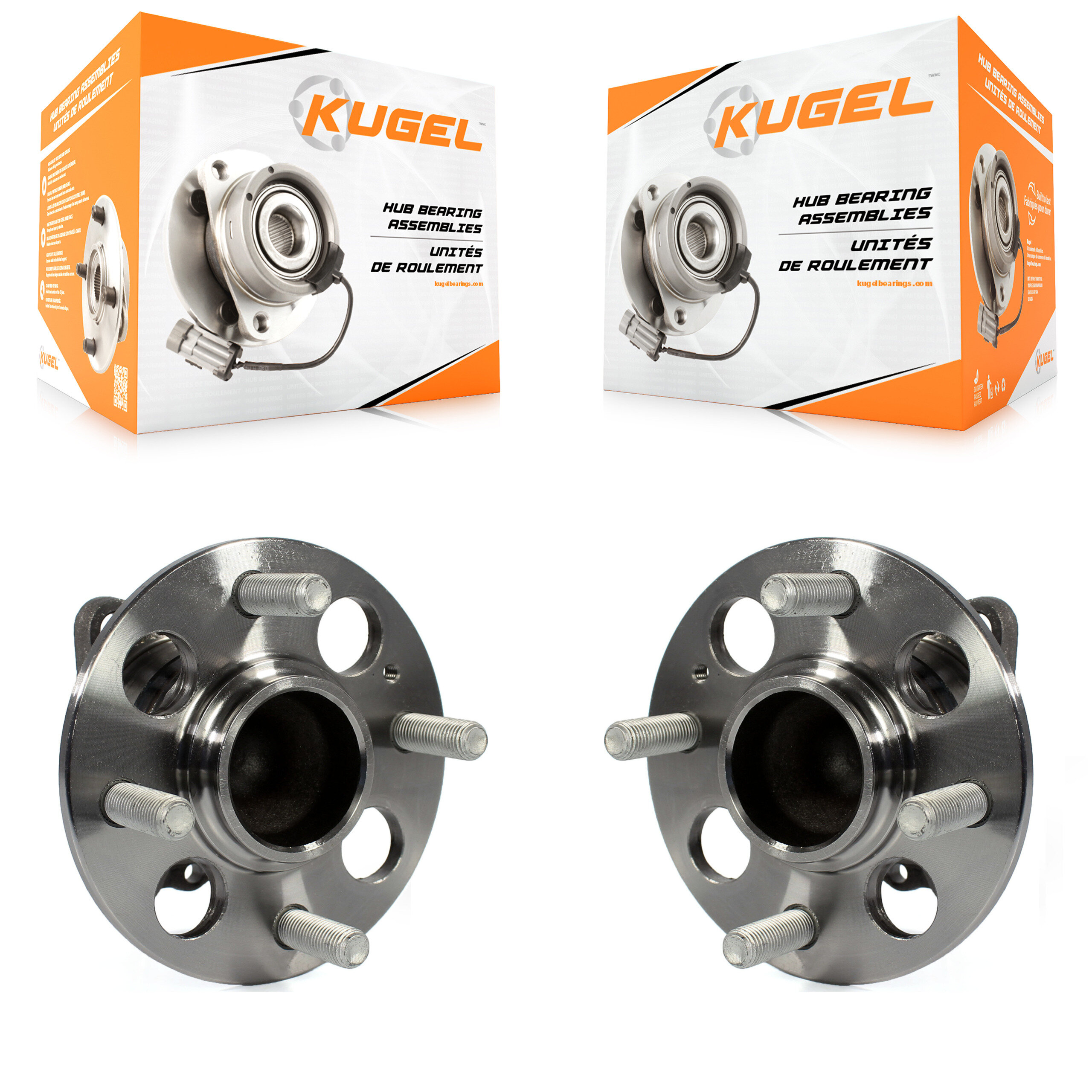 Kugel - K70-100743 - Rear Wheel Bearing and Hub Assembly Kits