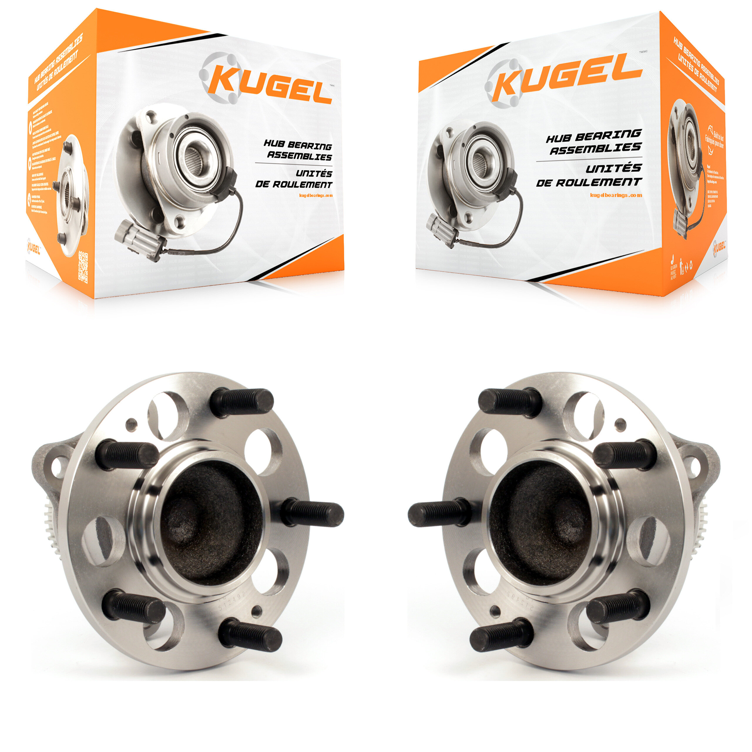 Kugel - K70-100746 - Rear Wheel Bearing and Hub Assembly Kits