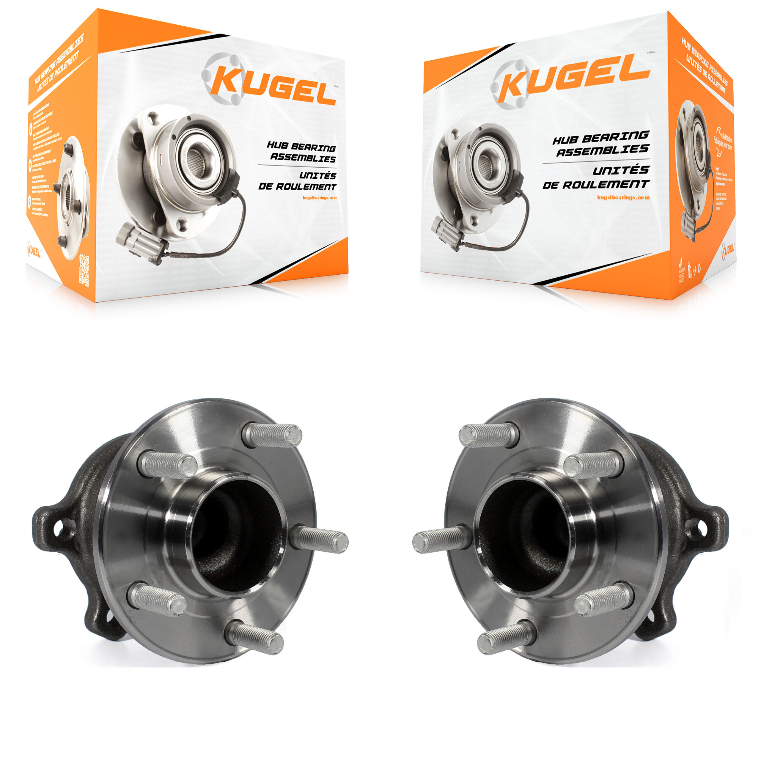 Kugel - K70-100750 - Rear Wheel Bearing and Hub Assembly Kits