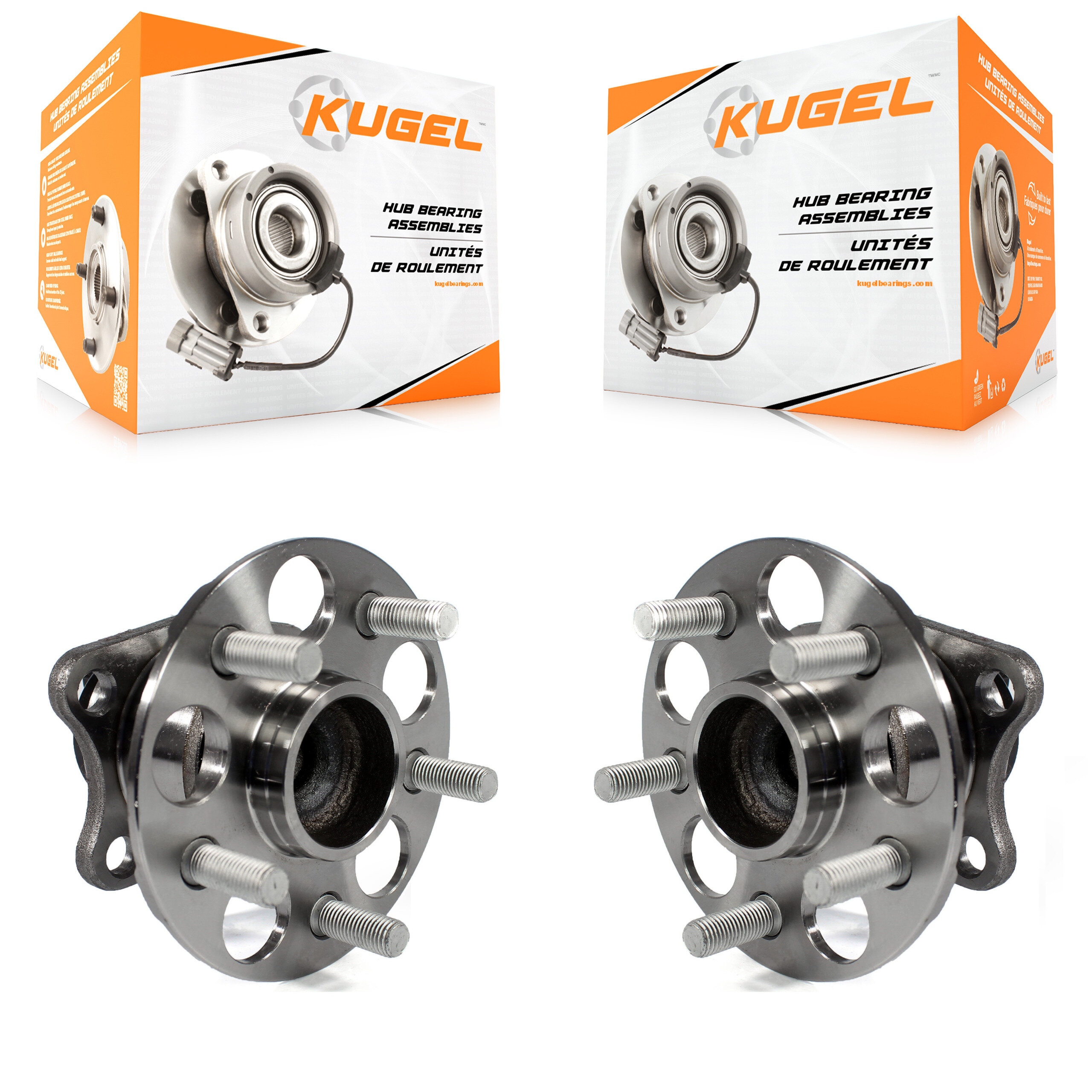 Kugel - K70-100754 - Rear Wheel Bearing and Hub Assembly Kits