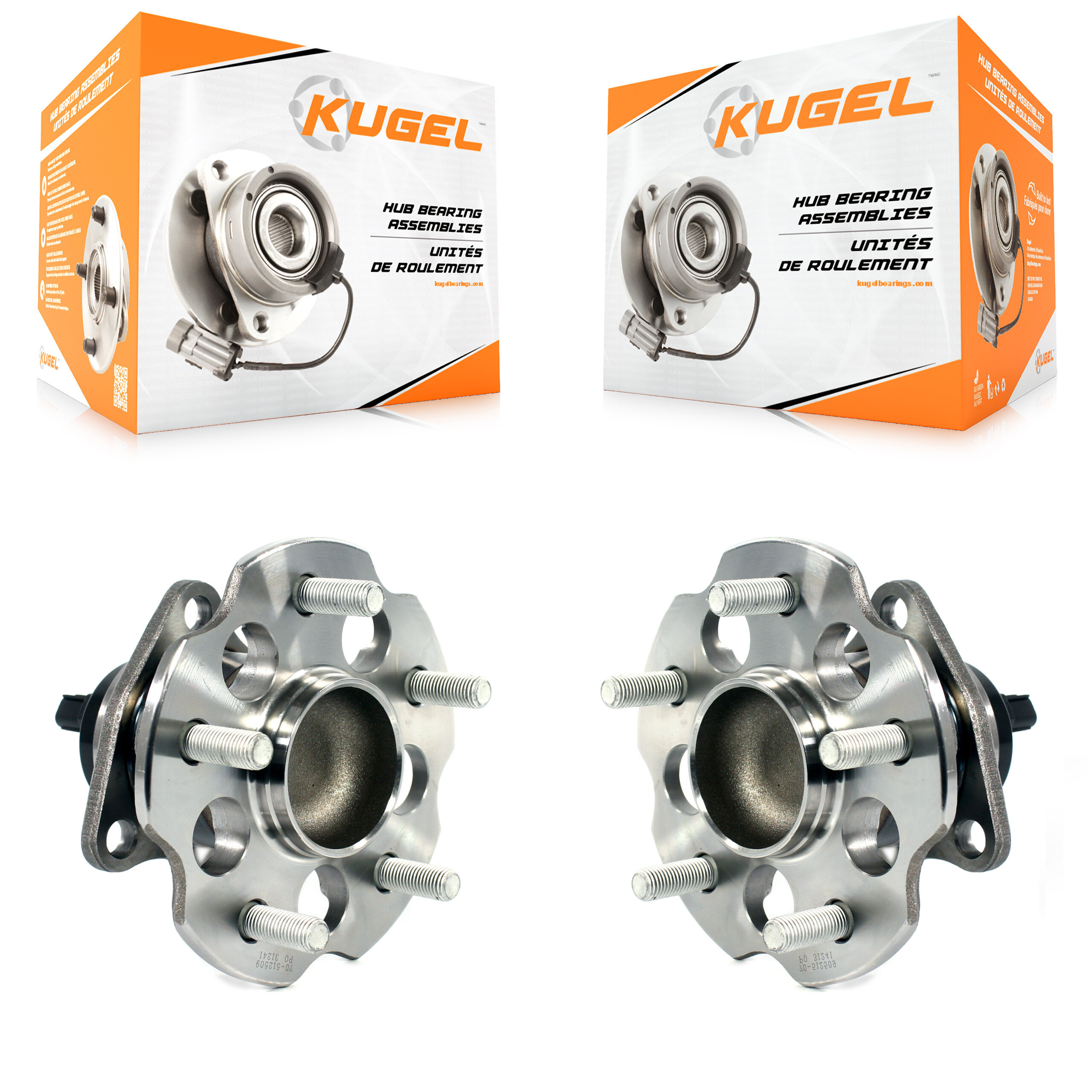 Kugel - K70-100755 - Rear Wheel Bearing and Hub Assembly Kits