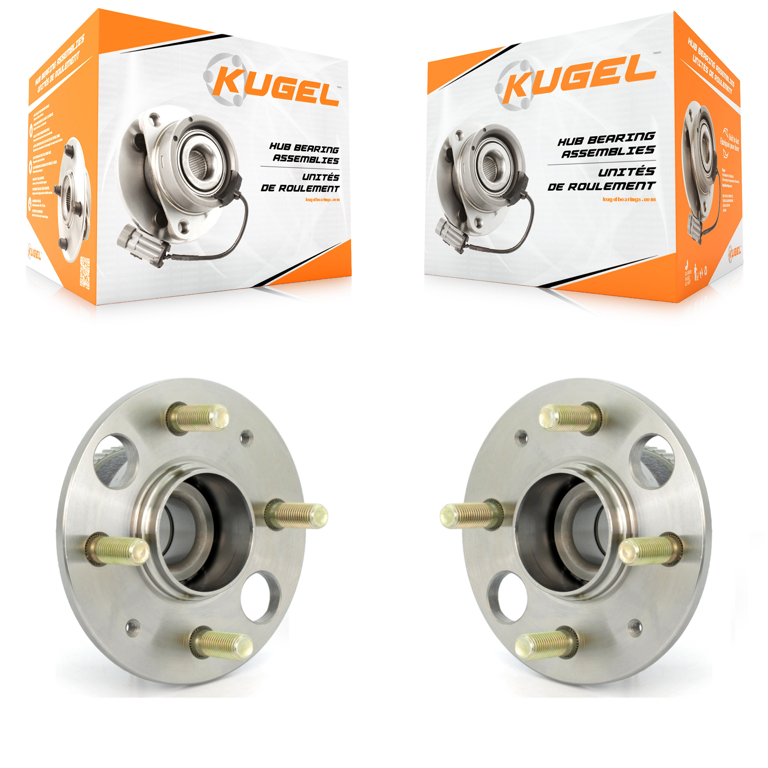 Kugel - K70-100766 - Rear Wheel Bearing and Hub Assembly Kits