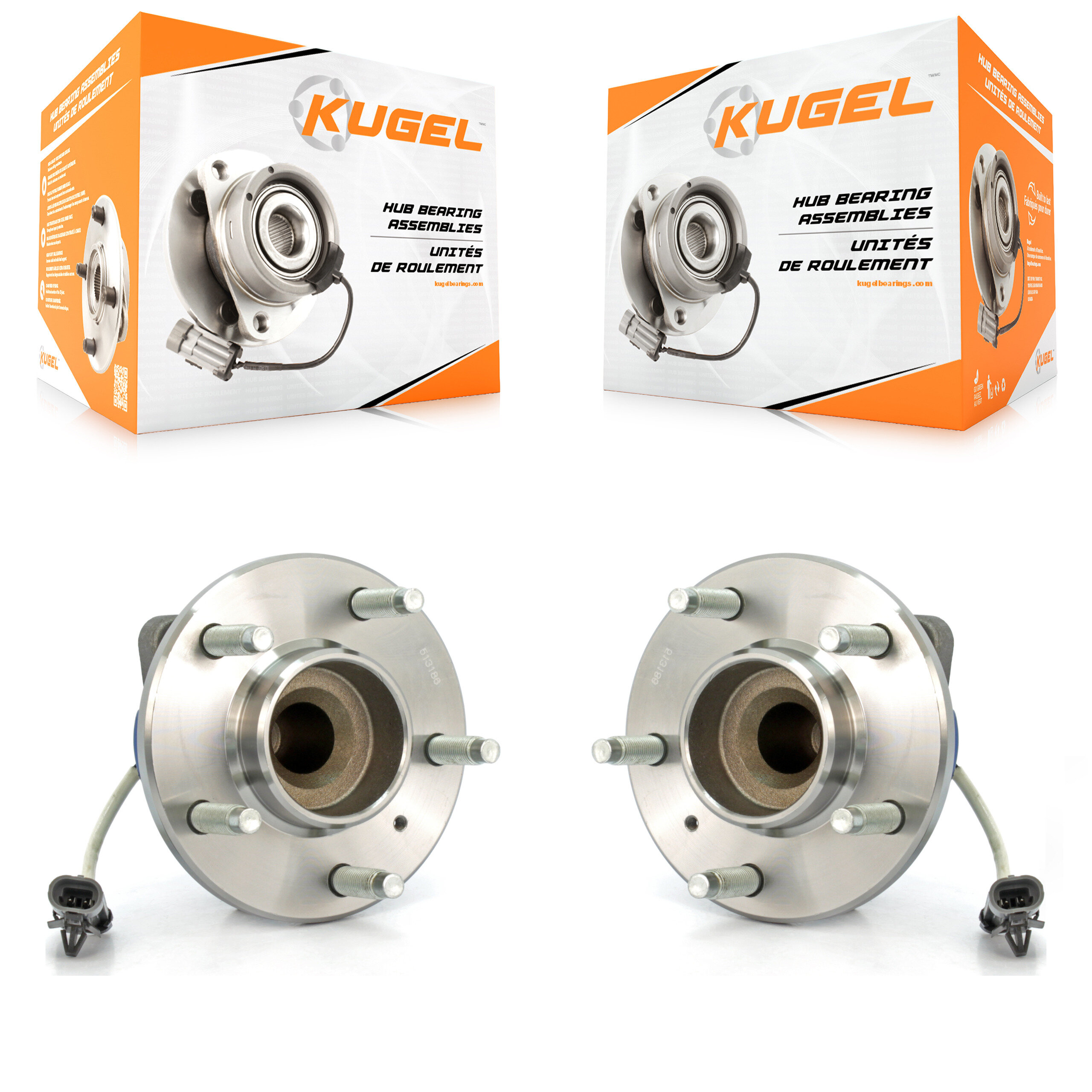 Kugel - K70-100768 - Rear Wheel Bearing and Hub Assembly Kits