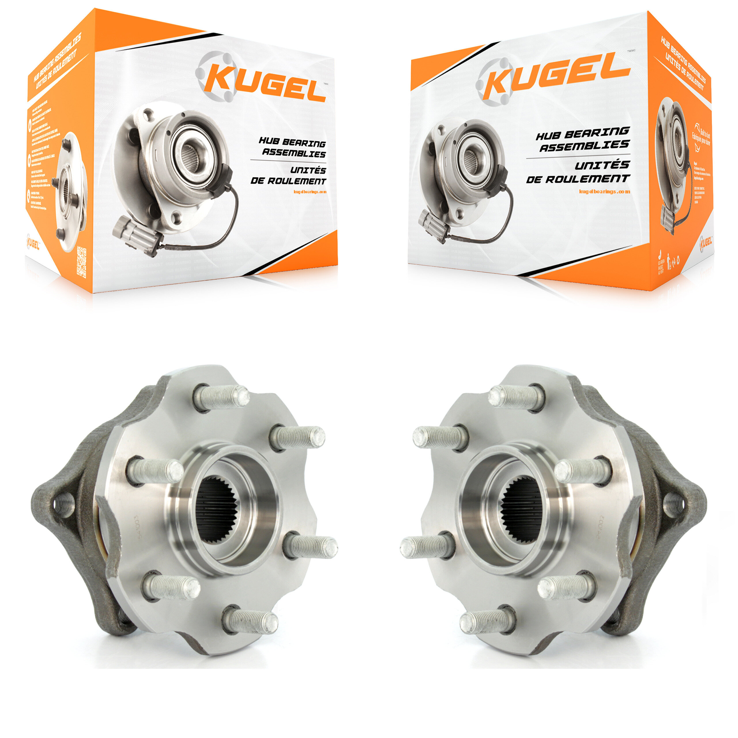 Kugel - K70-100785 - Rear Wheel Bearing and Hub Assembly Kits