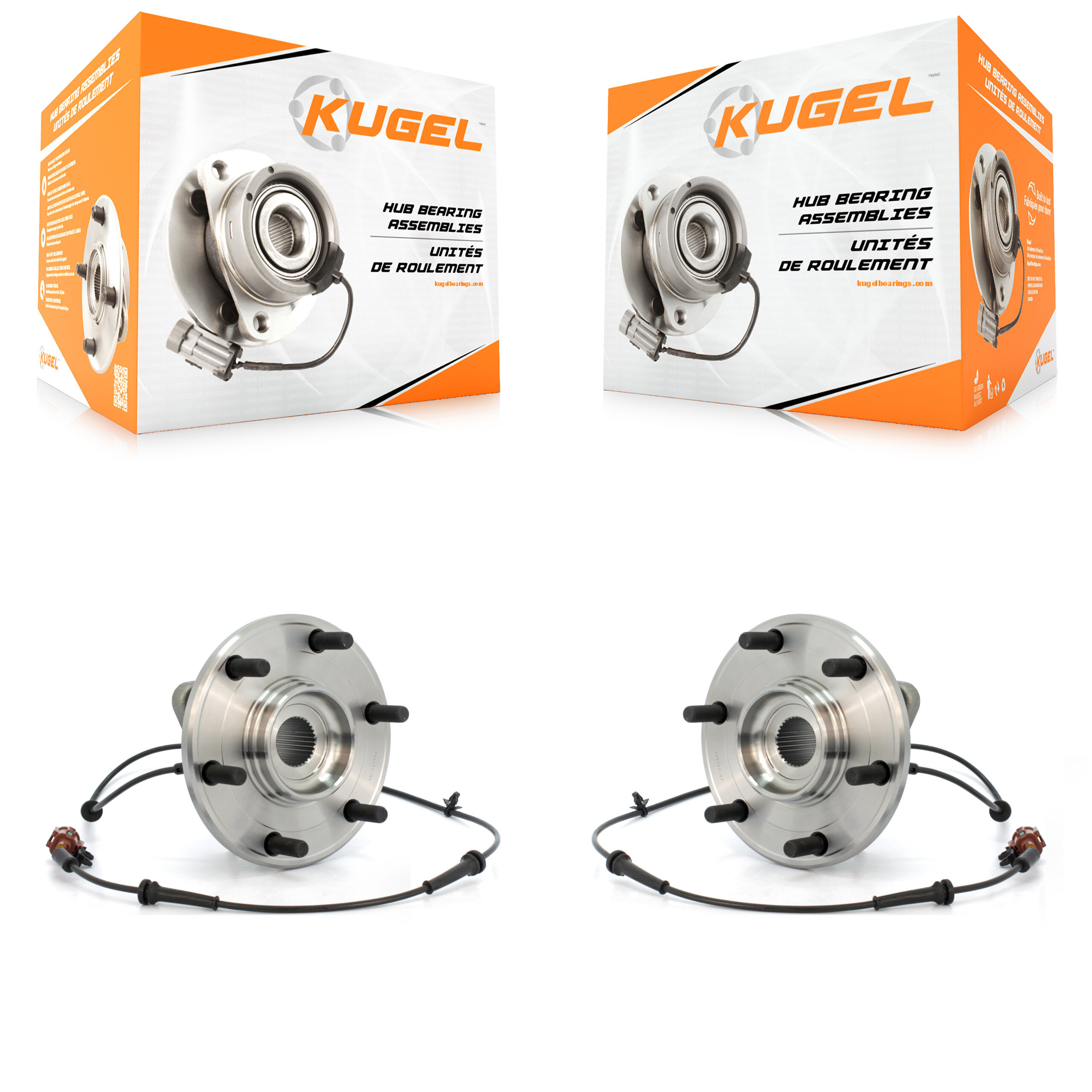 Kugel - K70-100786 - Rear Wheel Bearing and Hub Assembly Kits