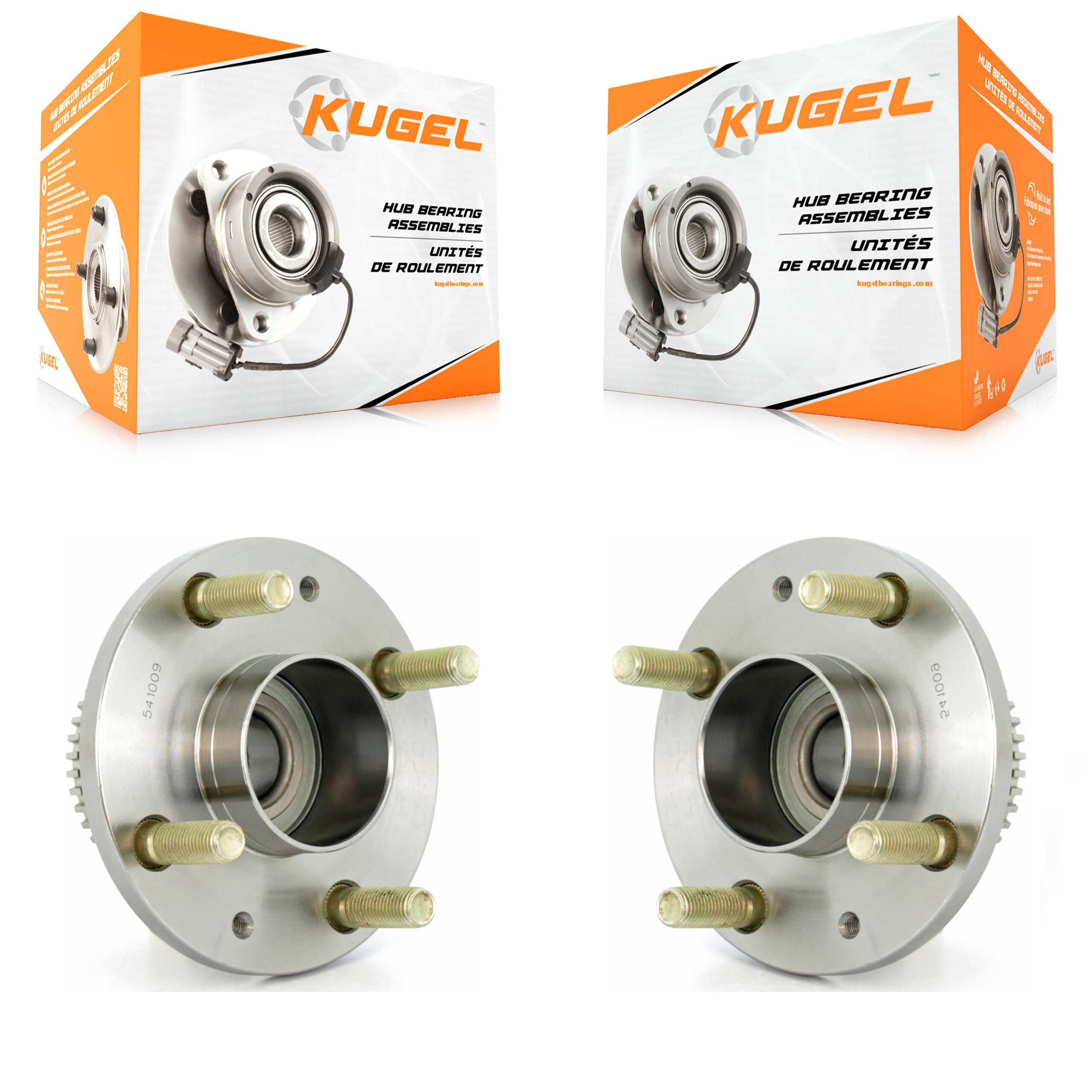 Kugel - K70-100787 - Rear Wheel Bearing and Hub Assembly Kits