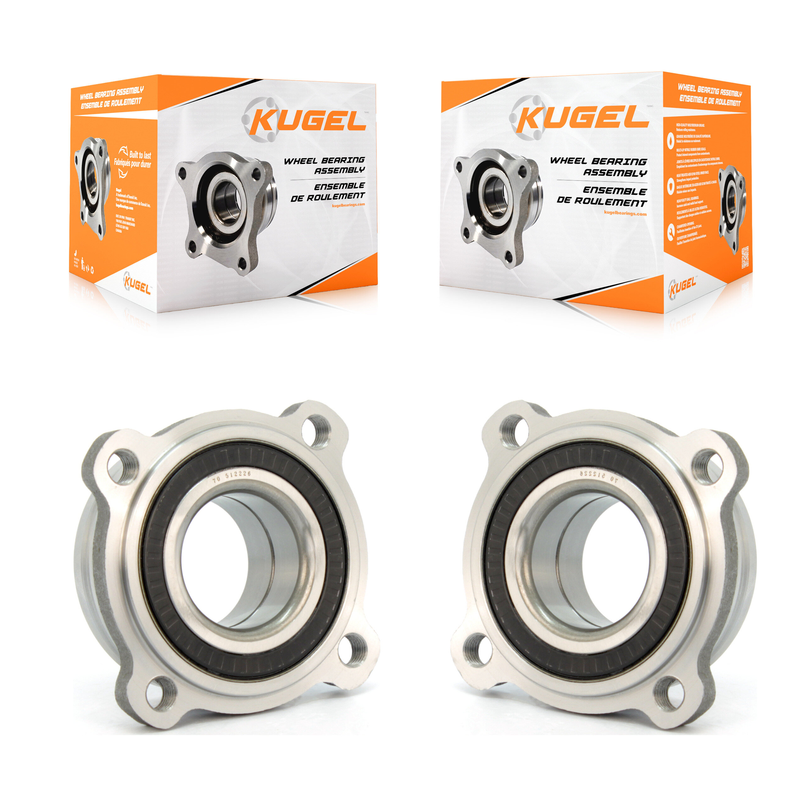 Kugel - K70-101023 - Rear Wheel Bearing Assembly Kits
