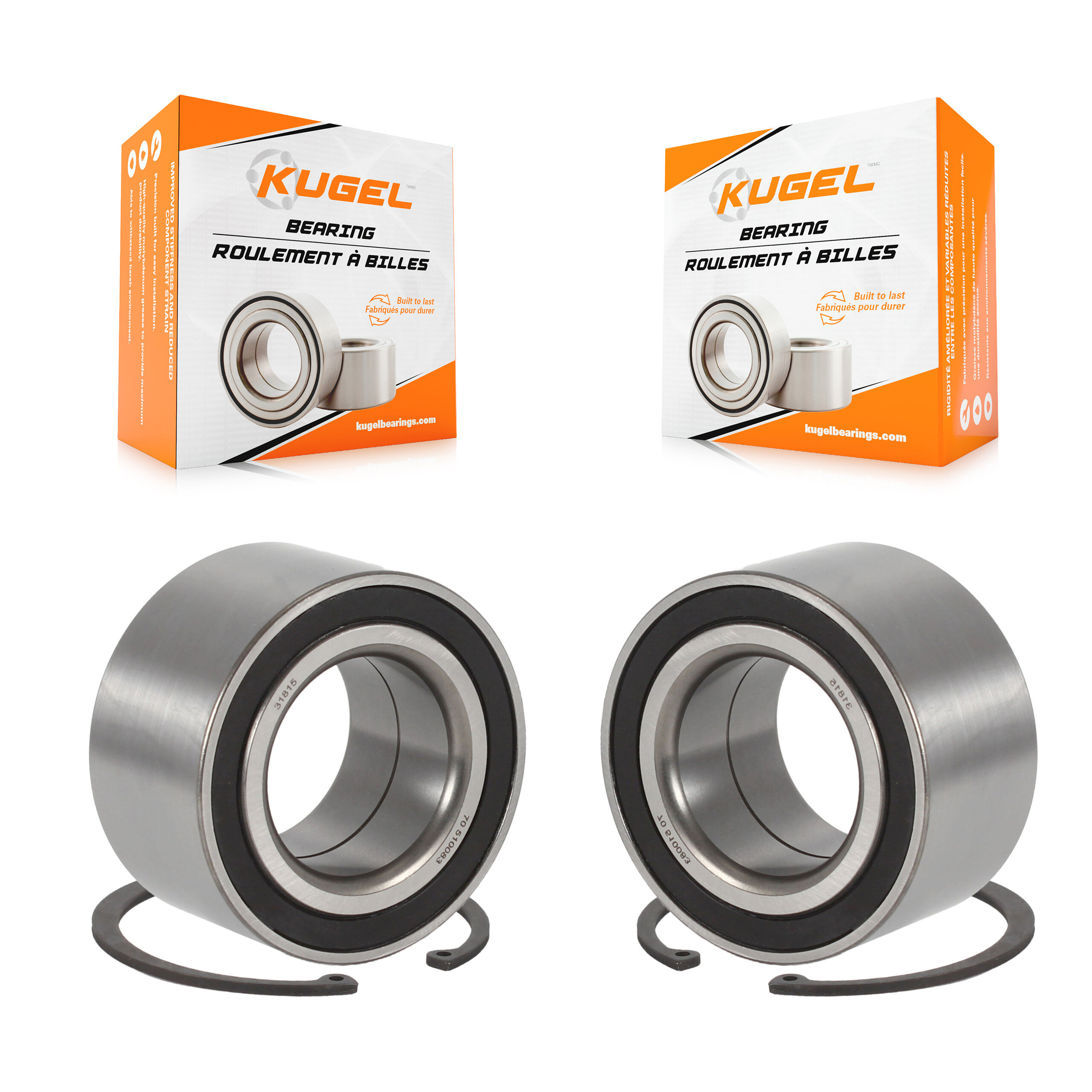 Kugel - K70-101059 - Rear Wheel Bearing Kits