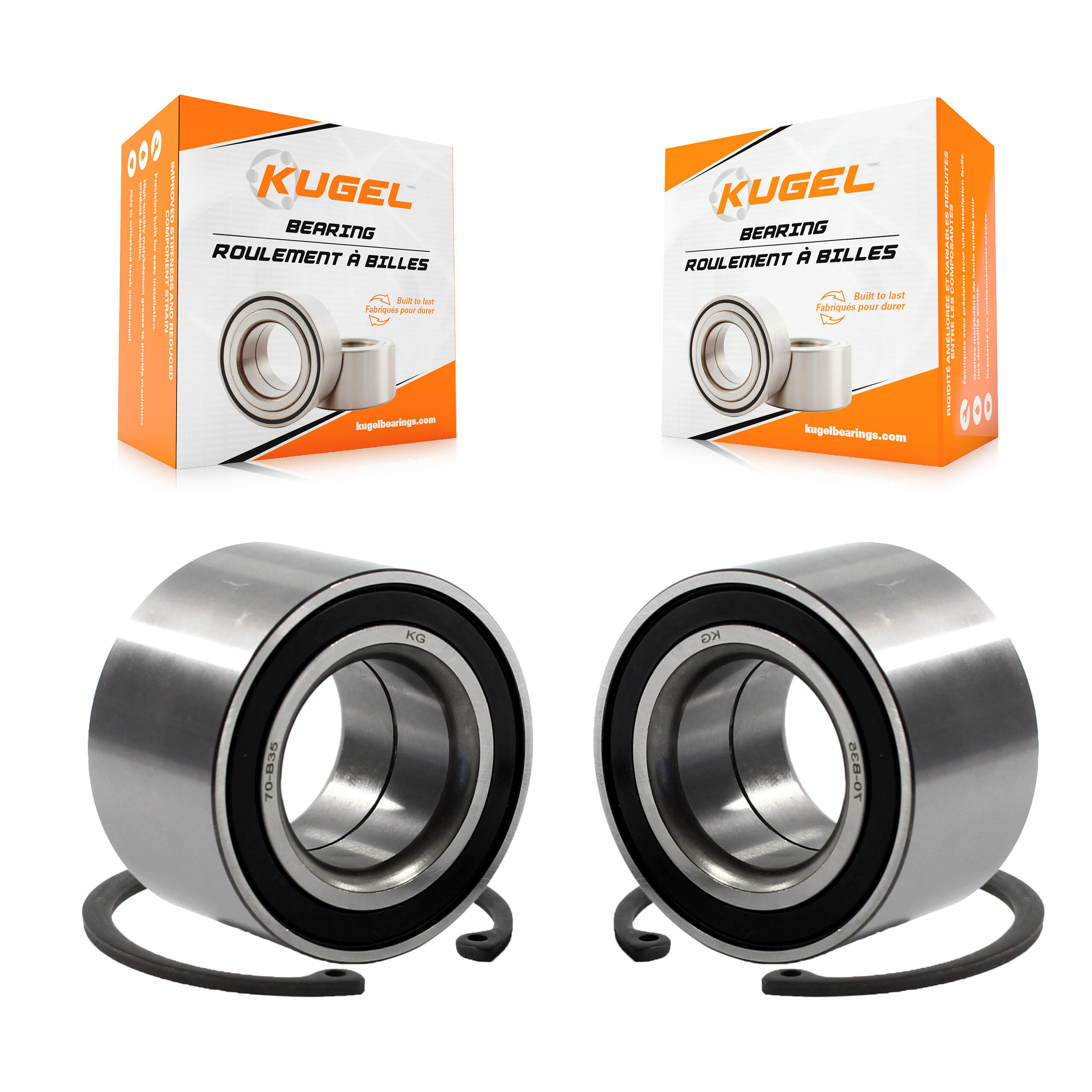 Kugel - K70-101082 - Rear Wheel Bearing Kits