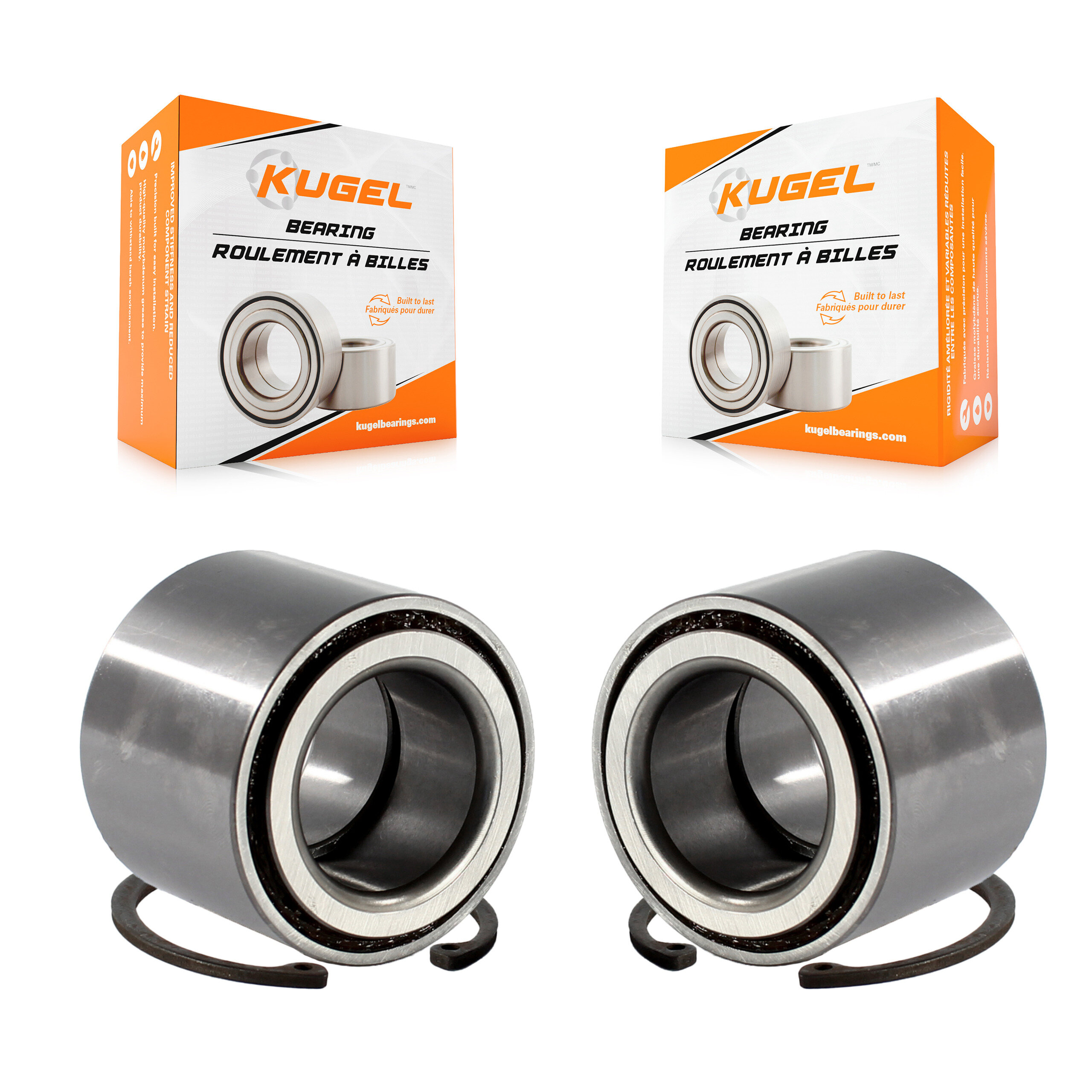 Kugel - K70-101104 - Rear Inner Wheel Bearing and Race Set Kits