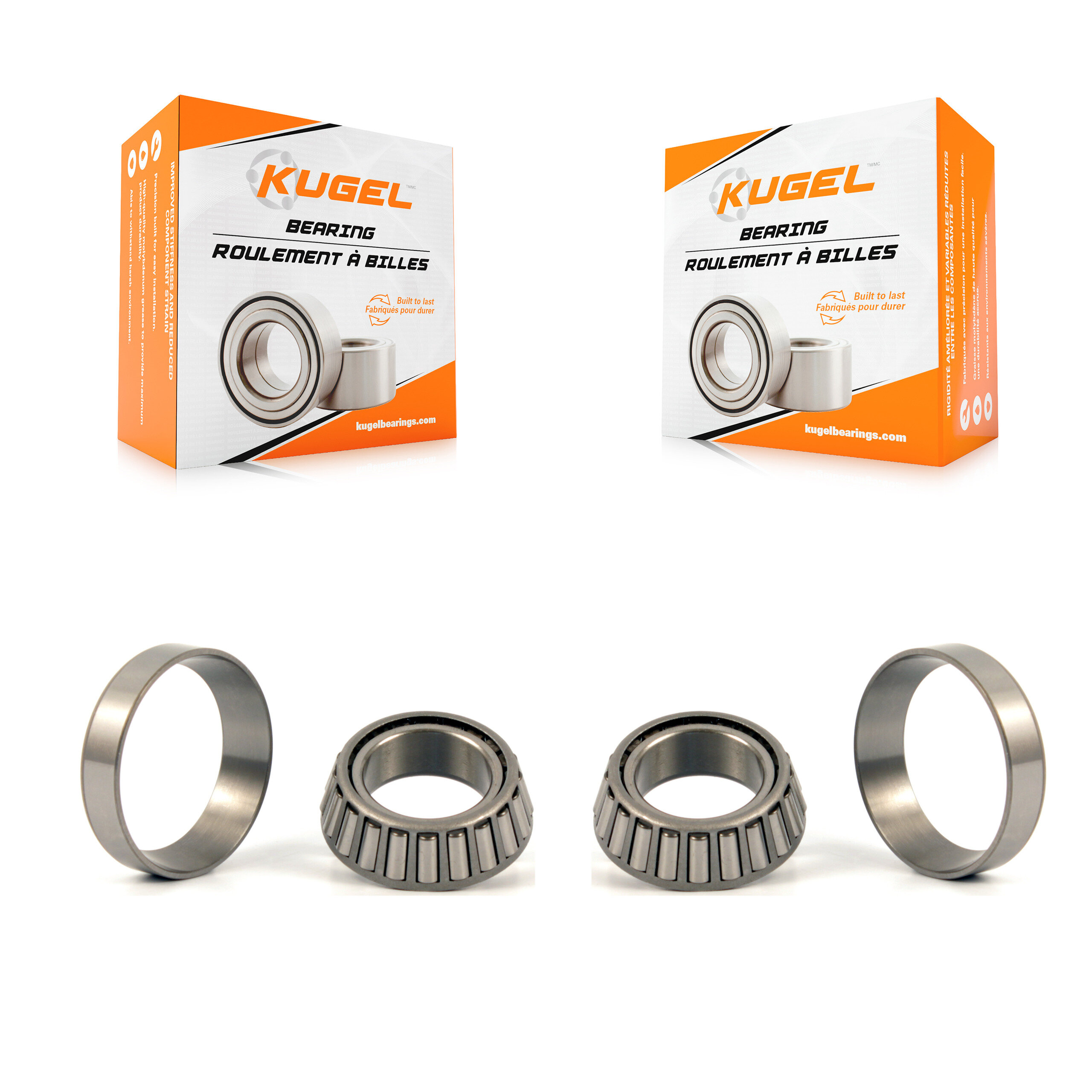 Kugel - K70-101108 - Rear Inner Wheel Bearing and Race Set Kits