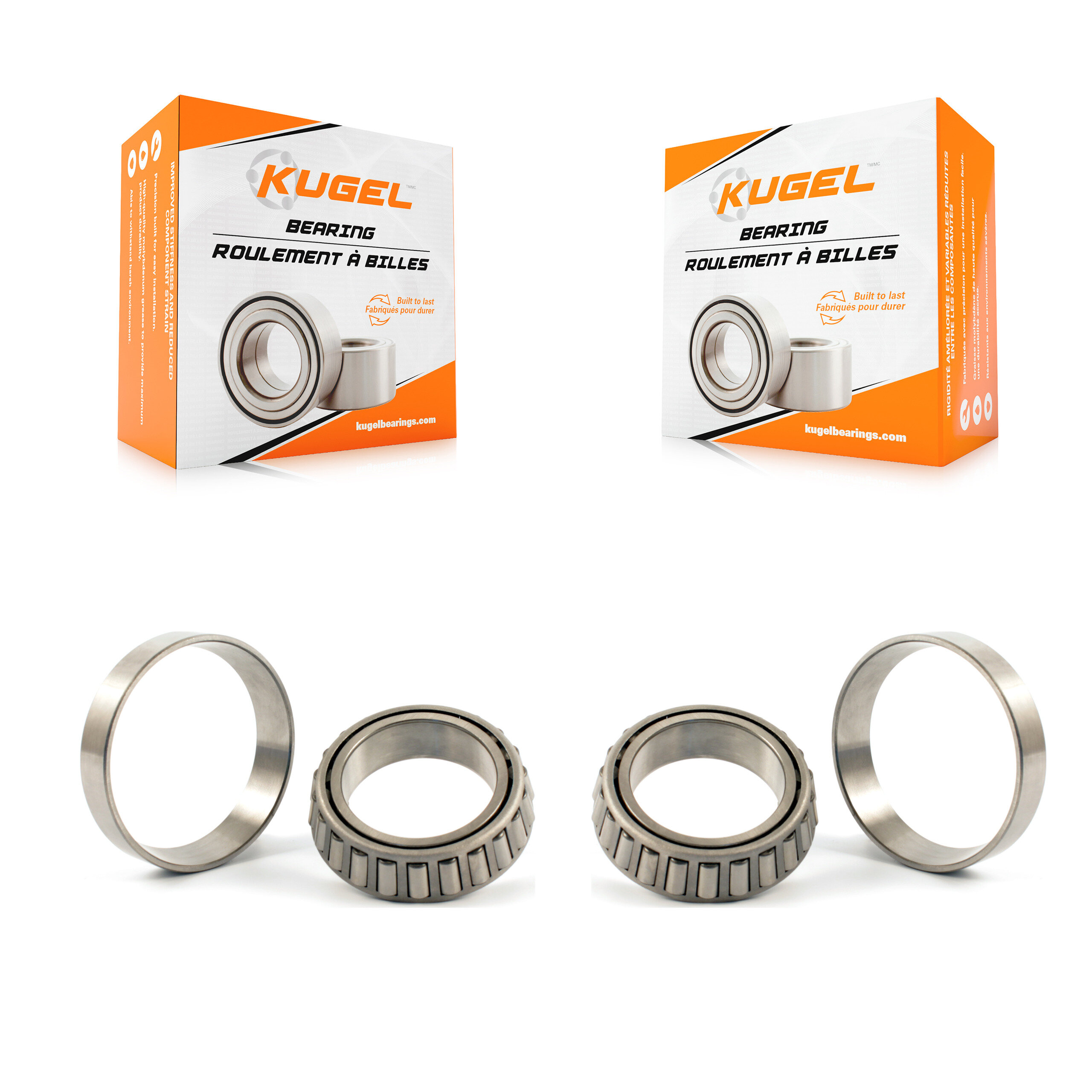 Kugel - K70-101114 - Rear Inner Wheel Bearing and Race Set Kits