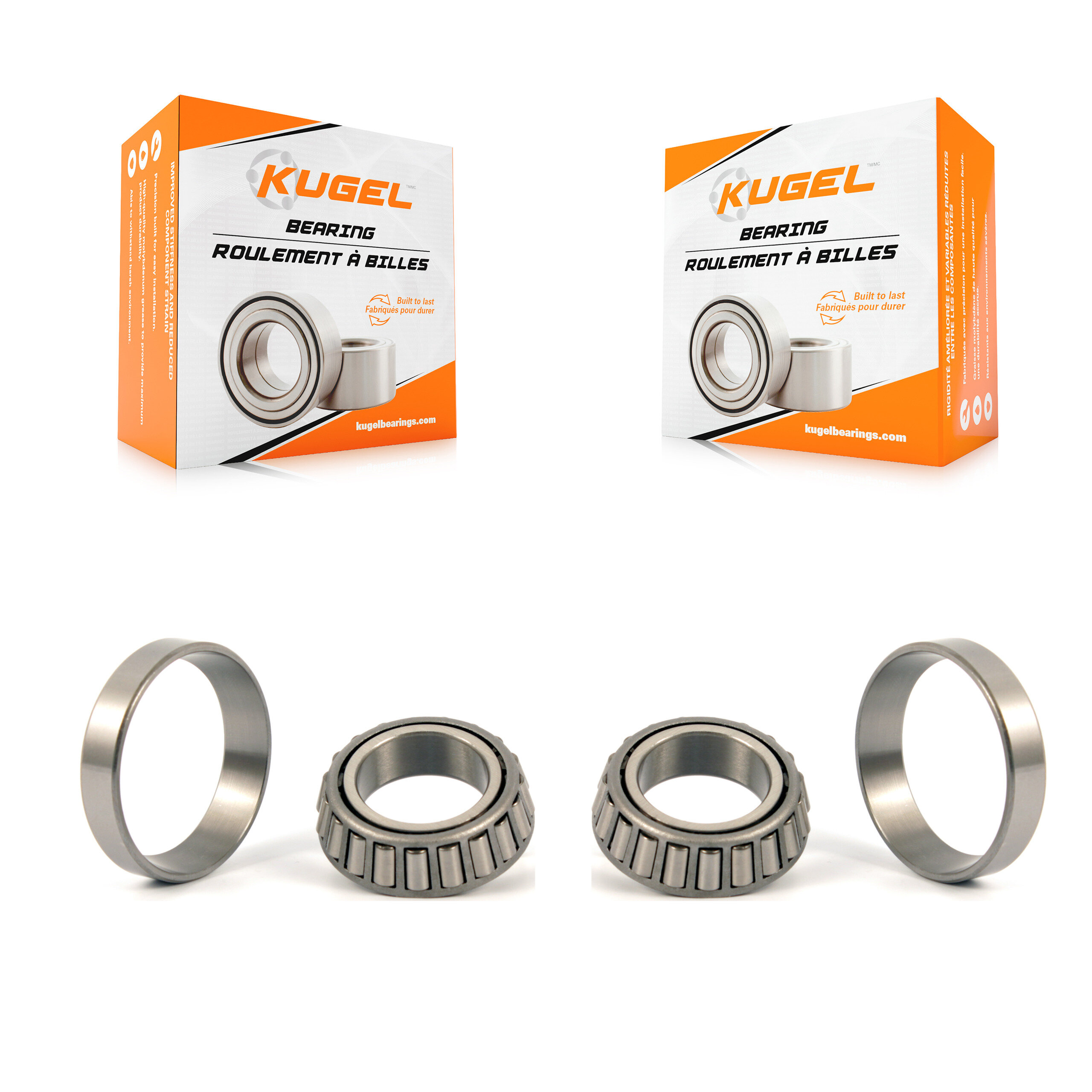 Kugel - K70-101116 - Rear Inner Wheel Bearing and Race Set Kits