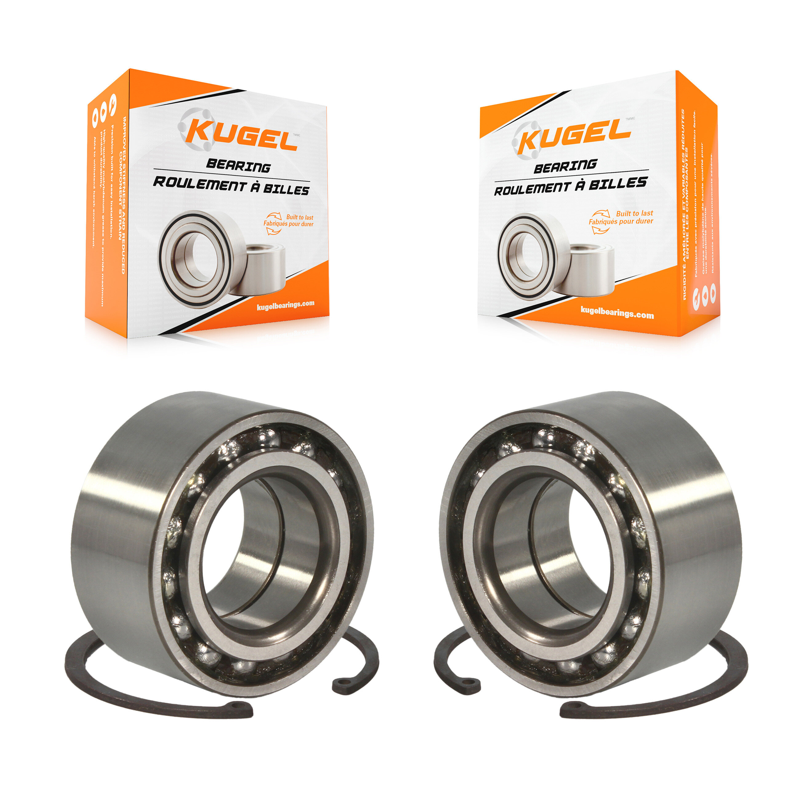 Kugel - K70-101334 - Front Inner Wheel Bearing Kits