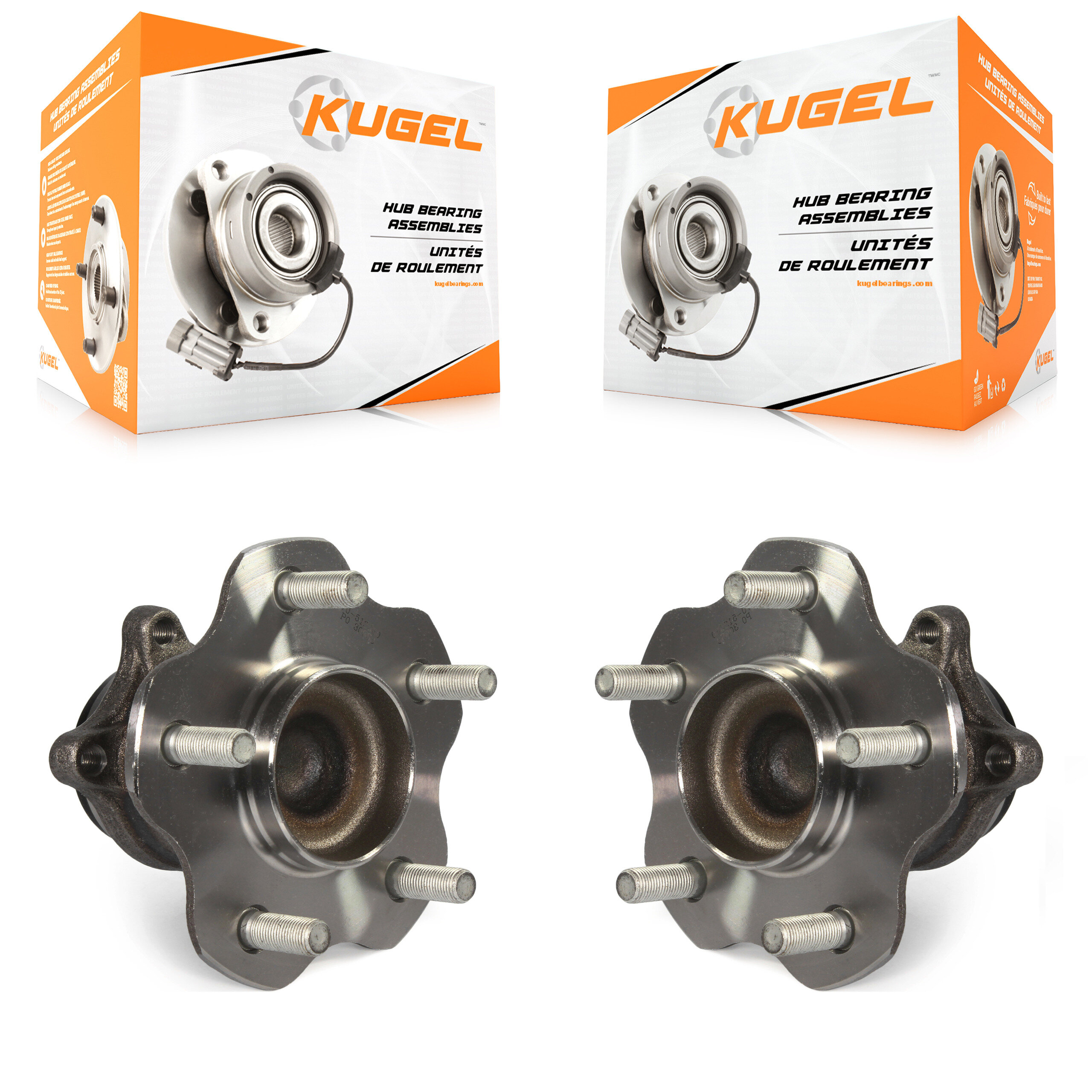 Kugel - K70-101382 - Rear Wheel Bearing and Hub Assembly Kits