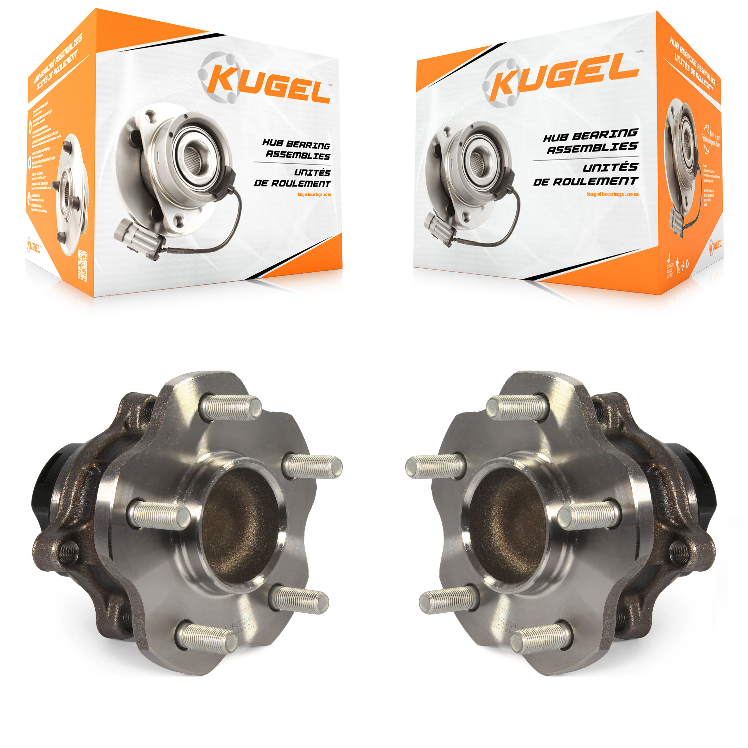Kugel - K70-101383 - Rear Wheel Bearing and Hub Assembly Kits