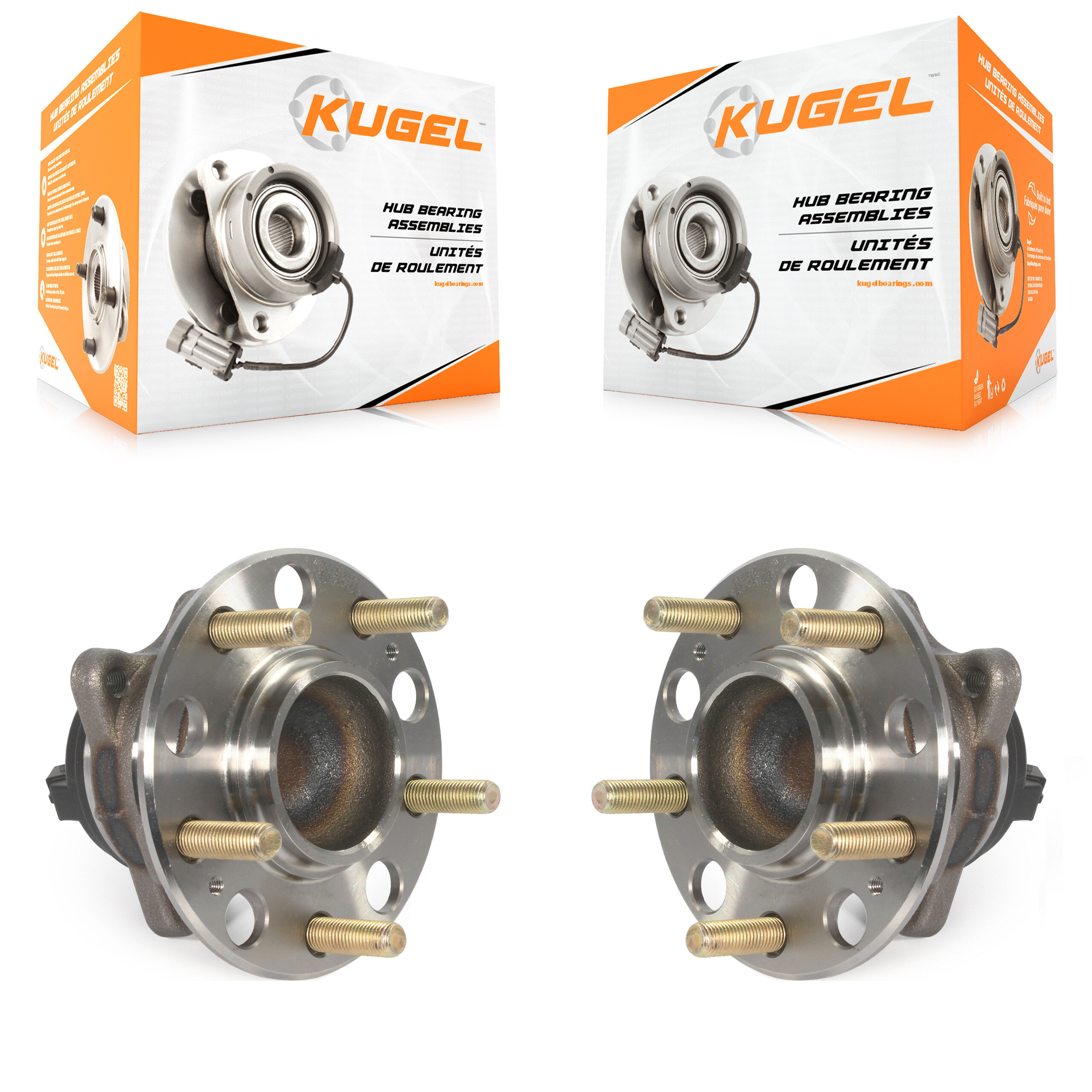 Kugel - K70-101386 - Rear Wheel Bearing and Hub Assembly Kits