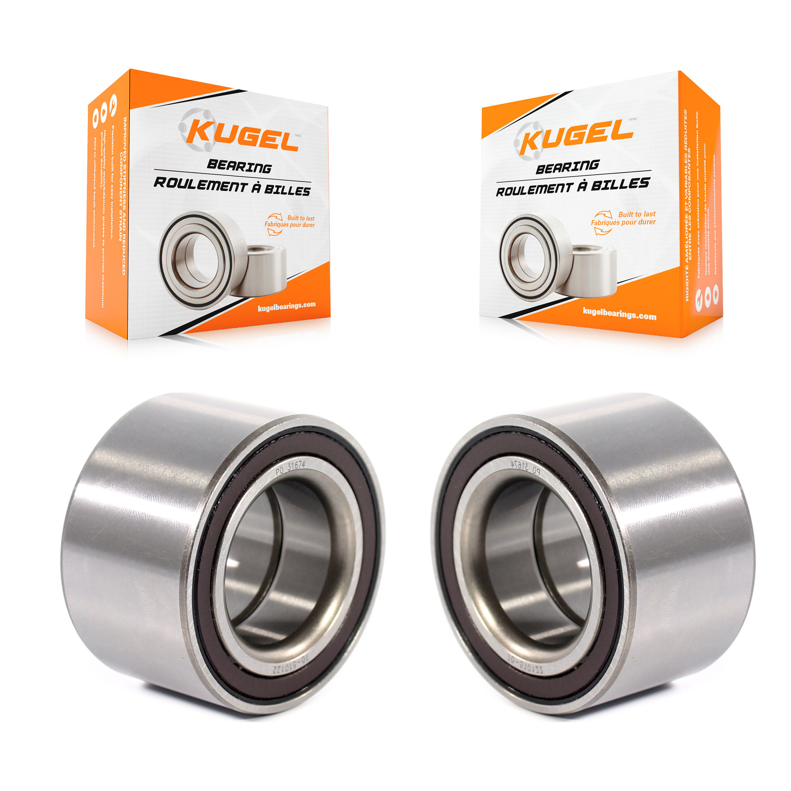 Kugel - K70-101398 - Front Wheel Bearing Kits