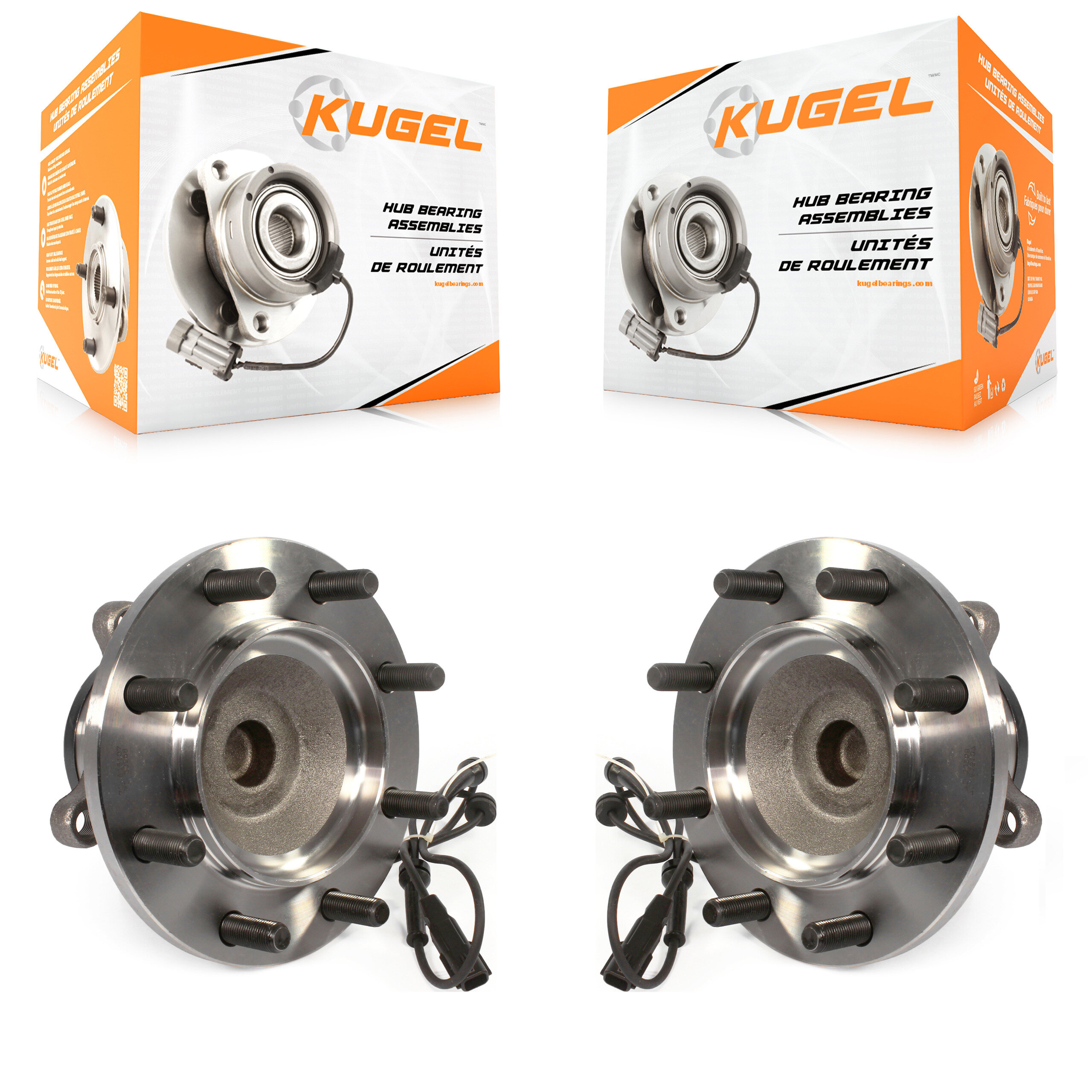 Kugel - K70-101416 - Front Wheel Bearing and Hub Assembly Kits