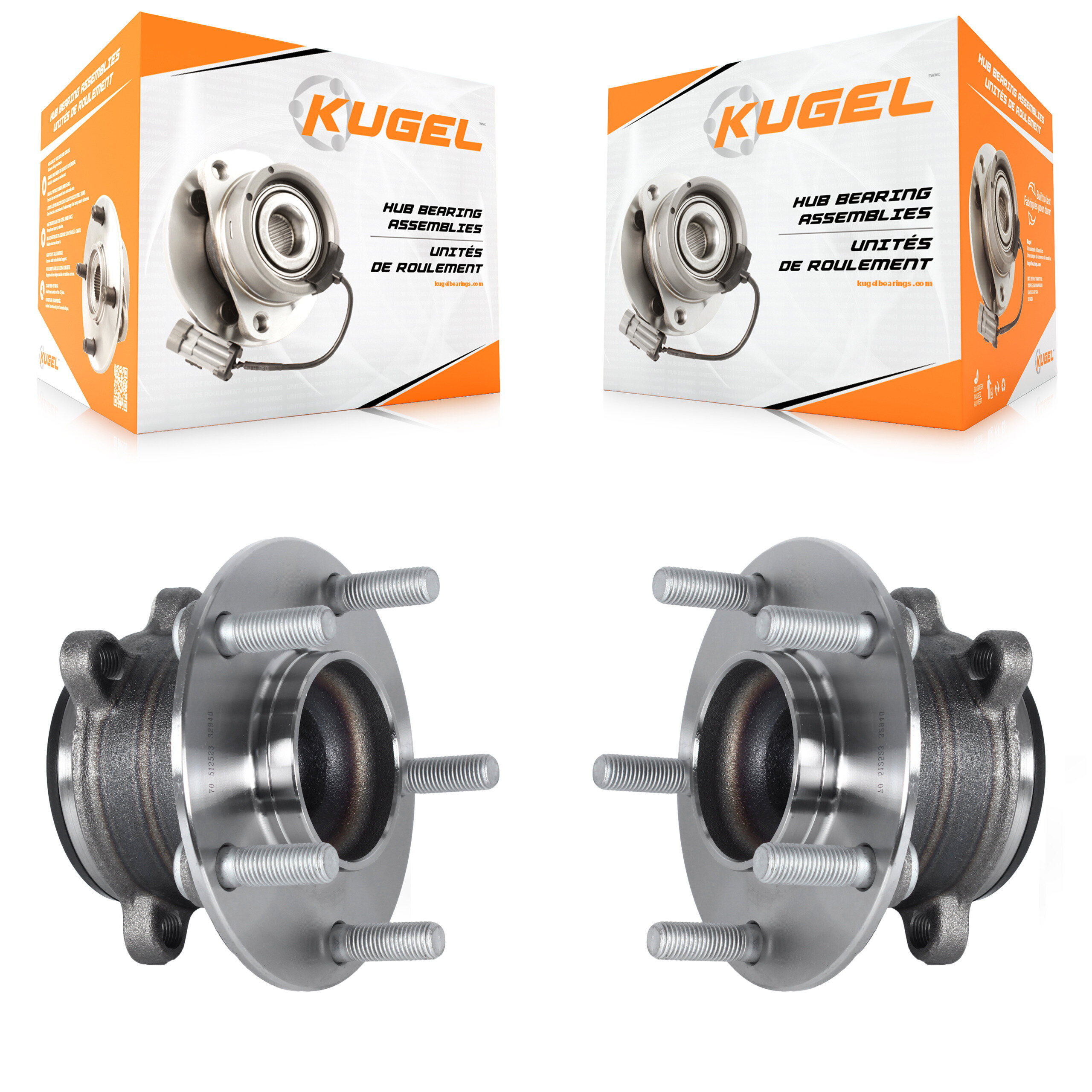 Kugel - K70-101503 - Rear Wheel Bearing and Hub Assembly Kits