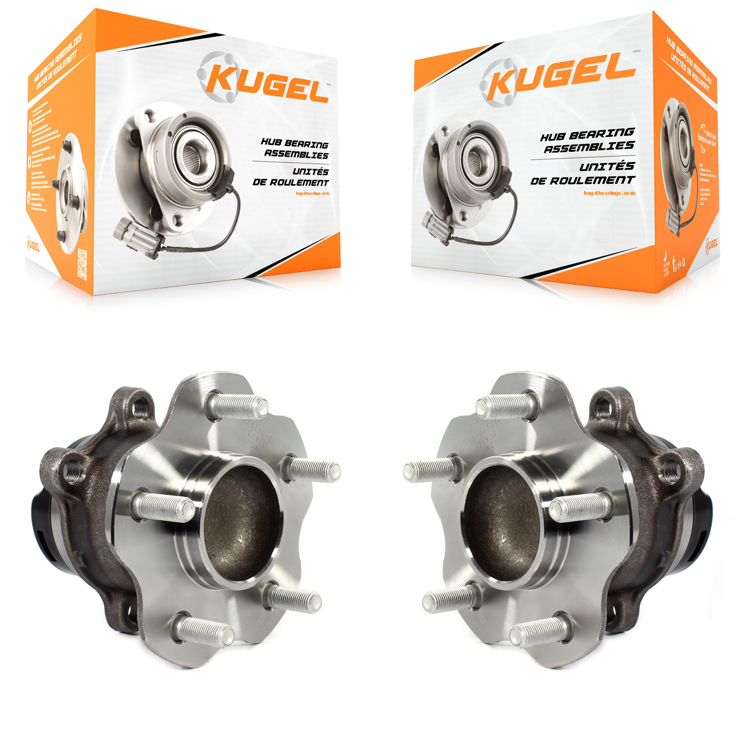Kugel - K70-101505 - Rear Wheel Bearing and Hub Assembly Kits