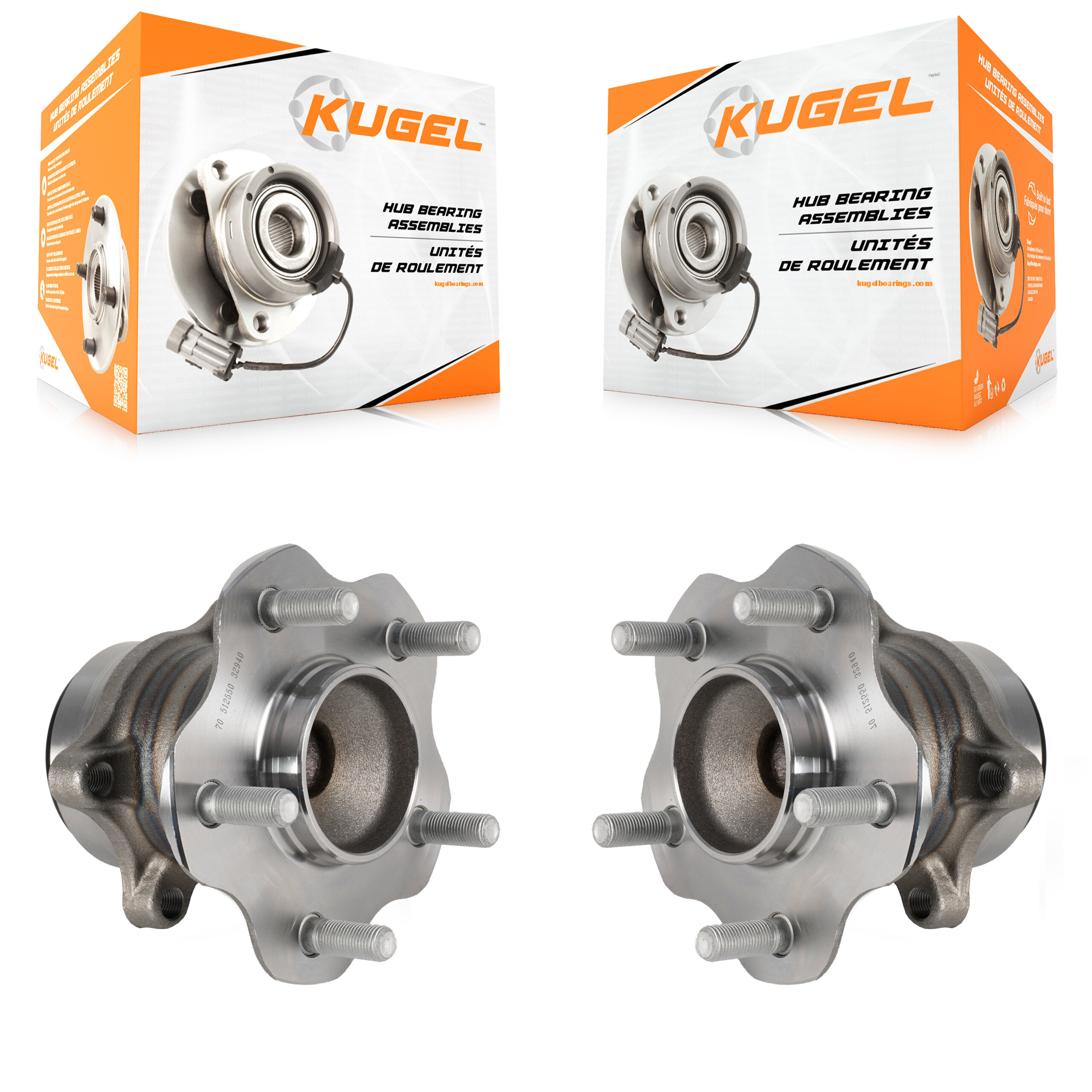 Kugel - K70-101506 - Rear Wheel Bearing and Hub Assembly Kits