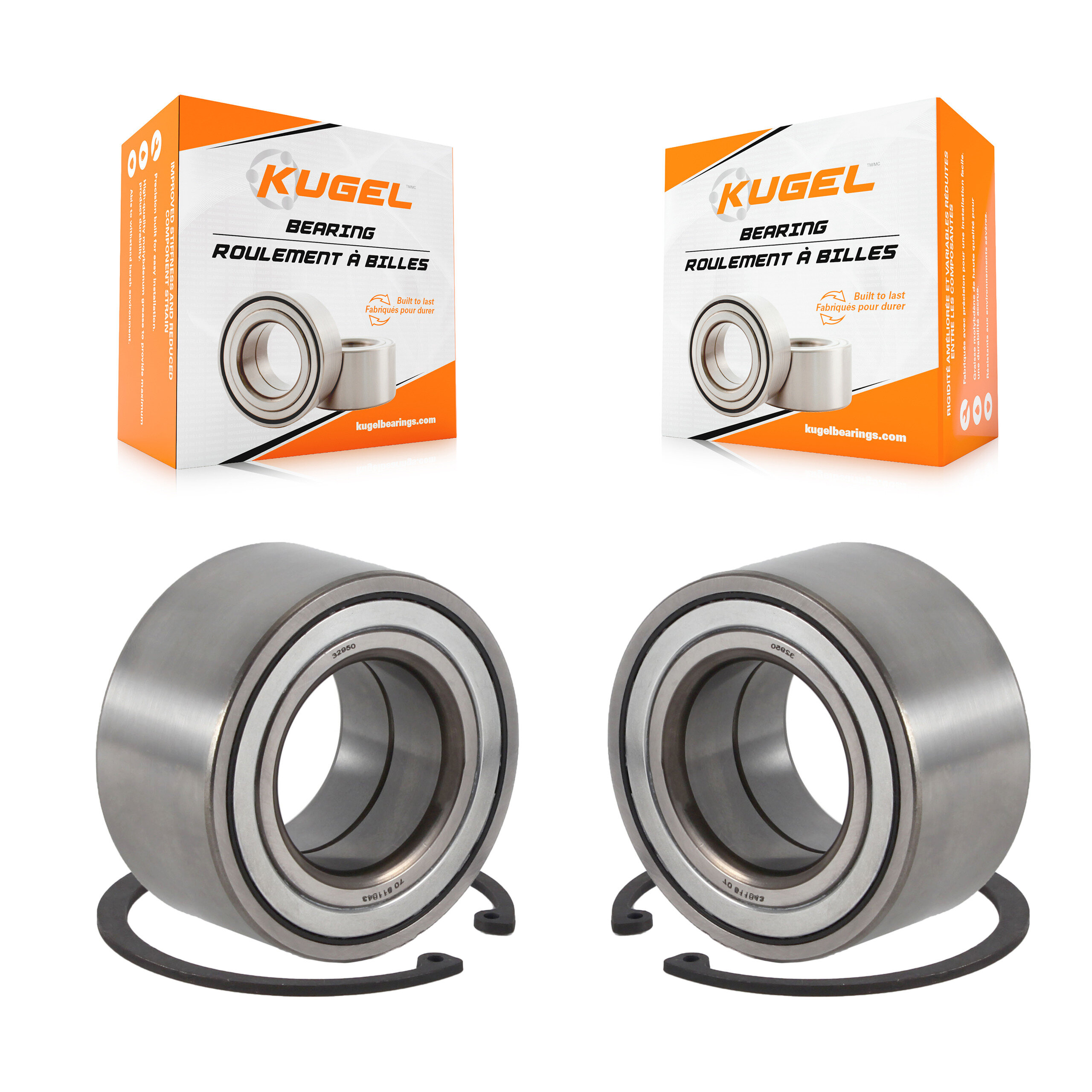 Kugel - K70-101520 - Front Wheel Bearing Kits