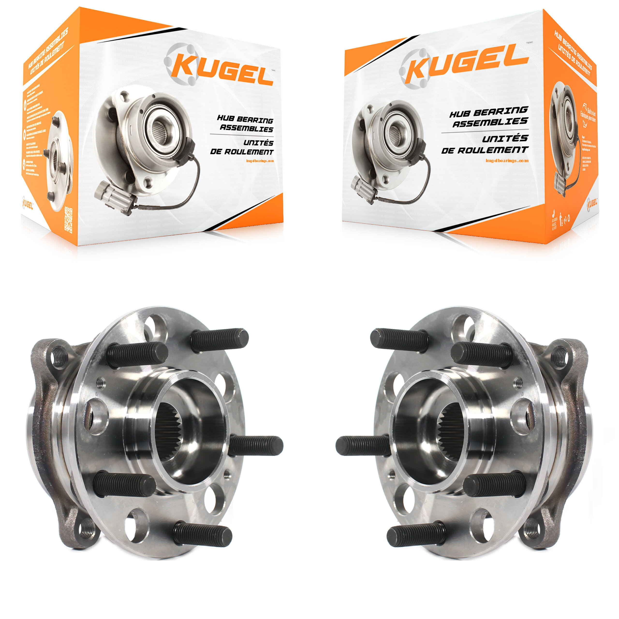 Kugel - K70-101714 - Front Wheel Bearing and Hub Assembly Kits
