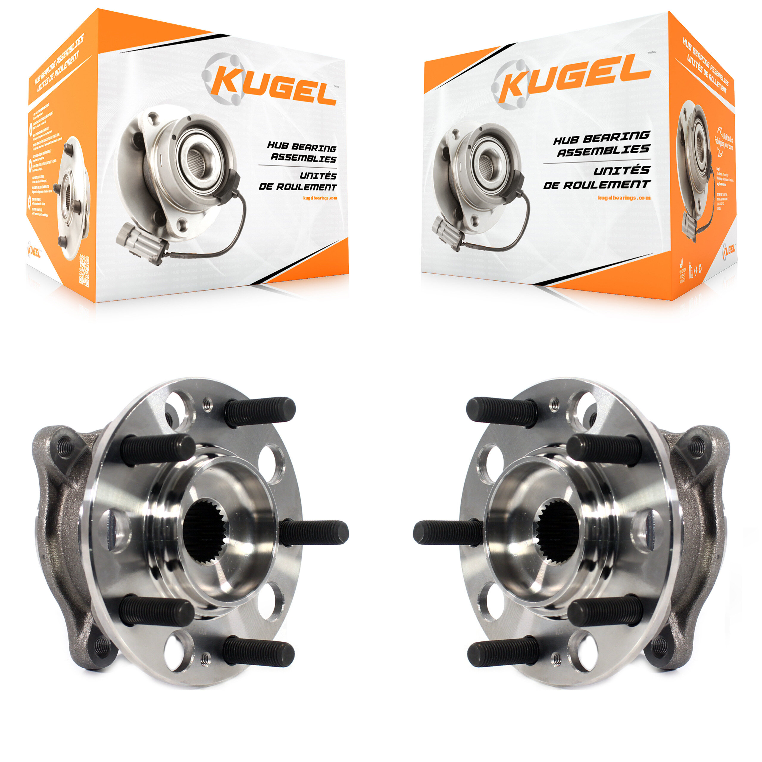 Kugel - K70-101716 - Rear Wheel Bearing and Hub Assembly Kits