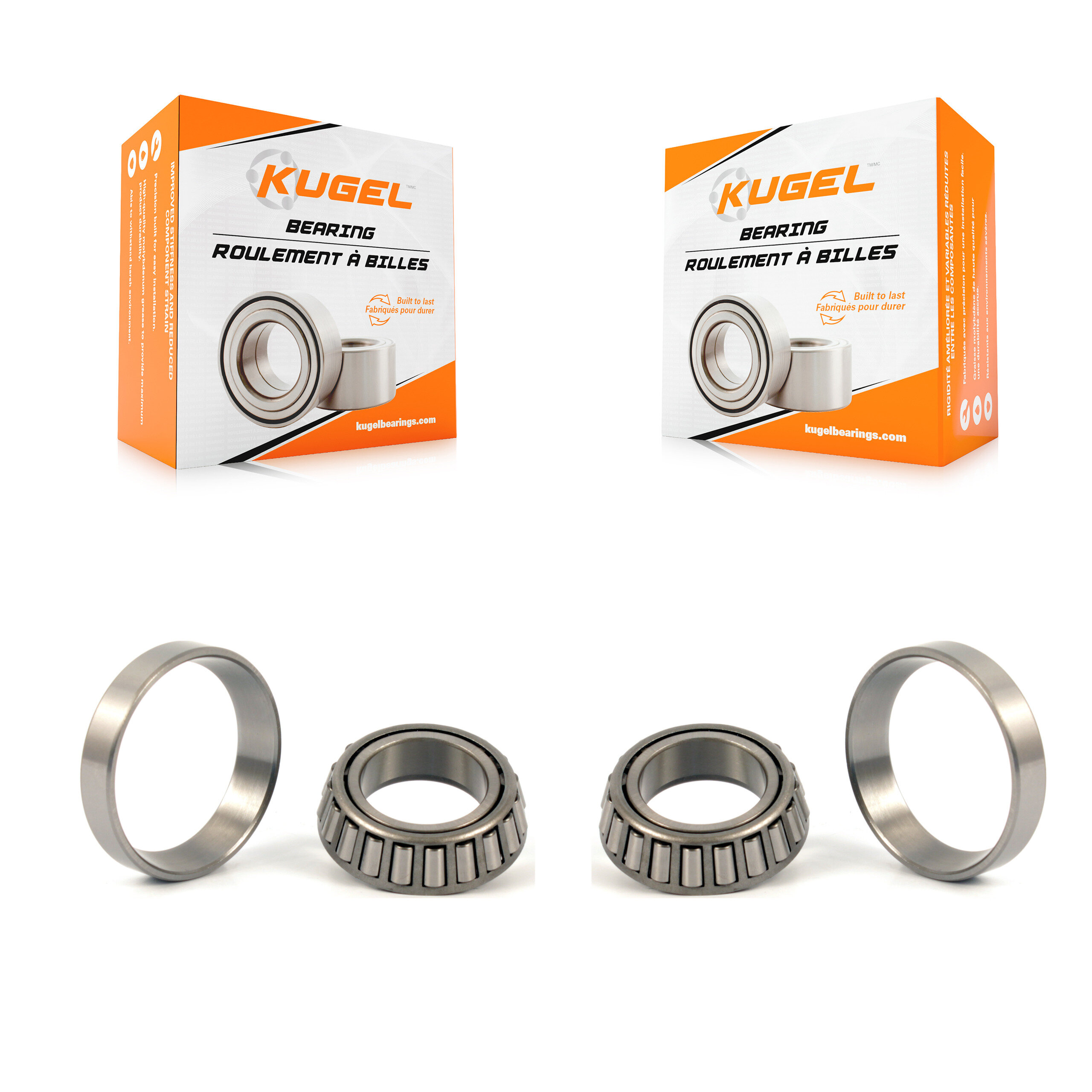 Kugel - K70-101838 - Rear Wheel Bearing and Race Set Kits