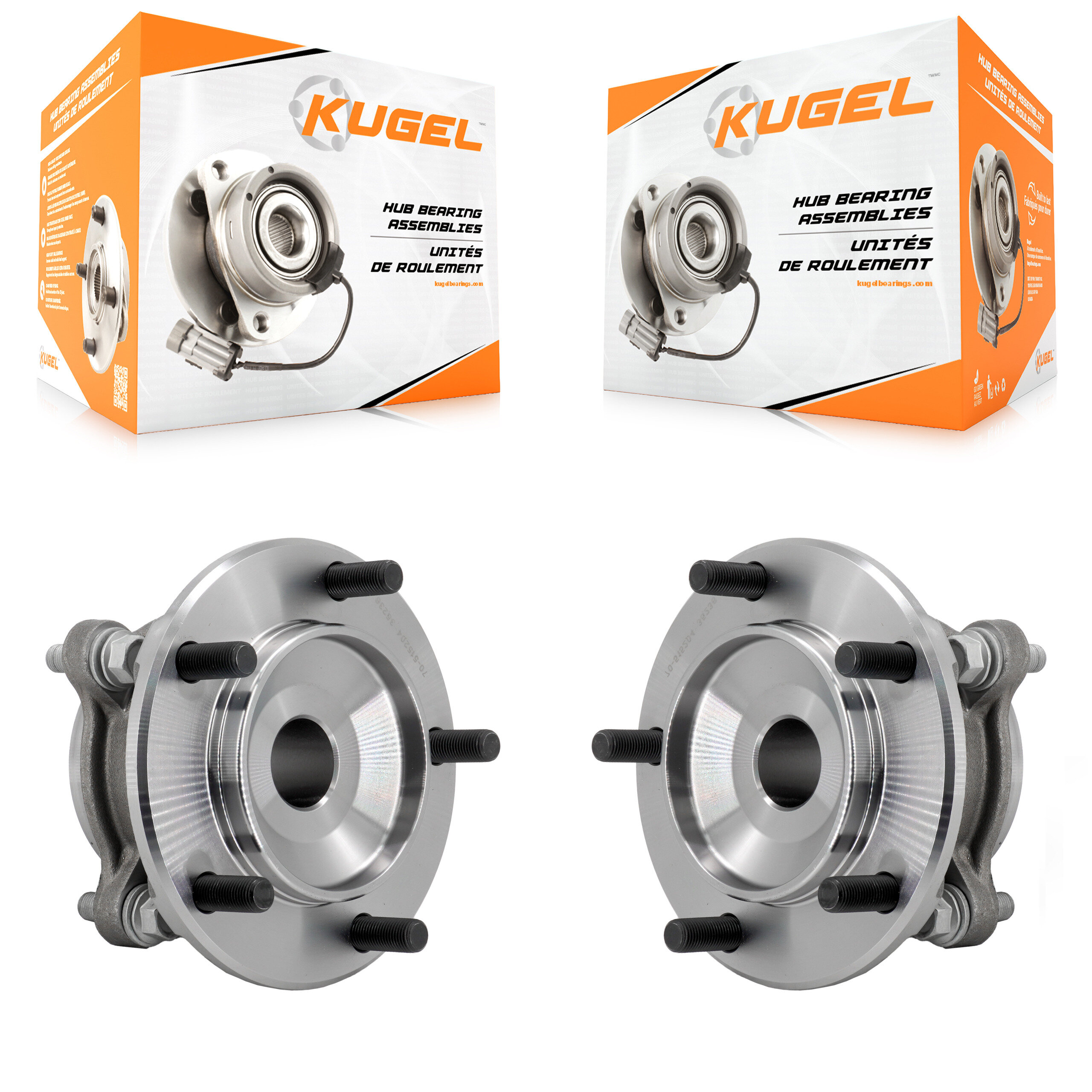 Kugel - K70-102061 - Front Wheel Bearing and Hub Assembly Kits