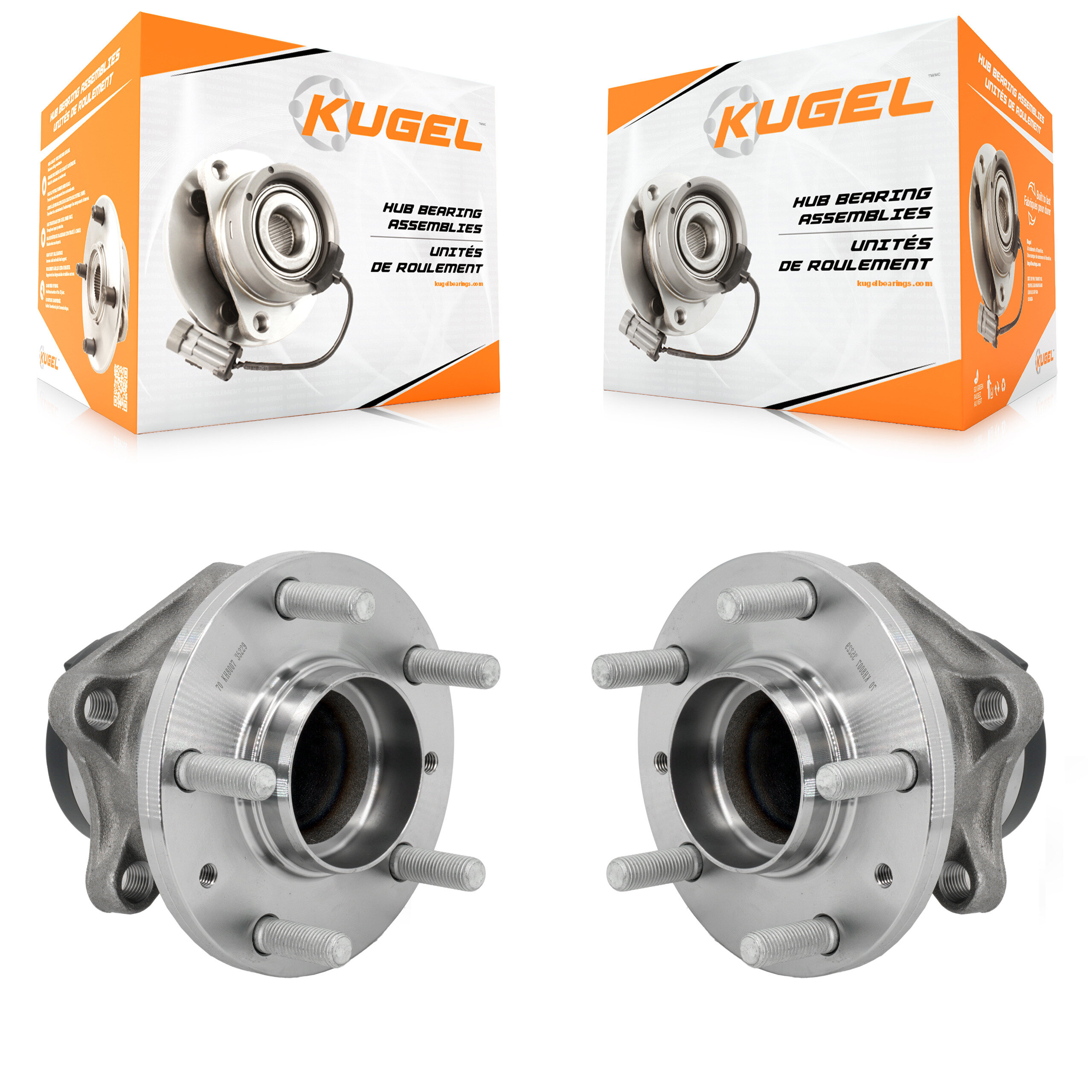 Kugel - K70-102117 - Rear Wheel Bearing and Hub Assembly Kits
