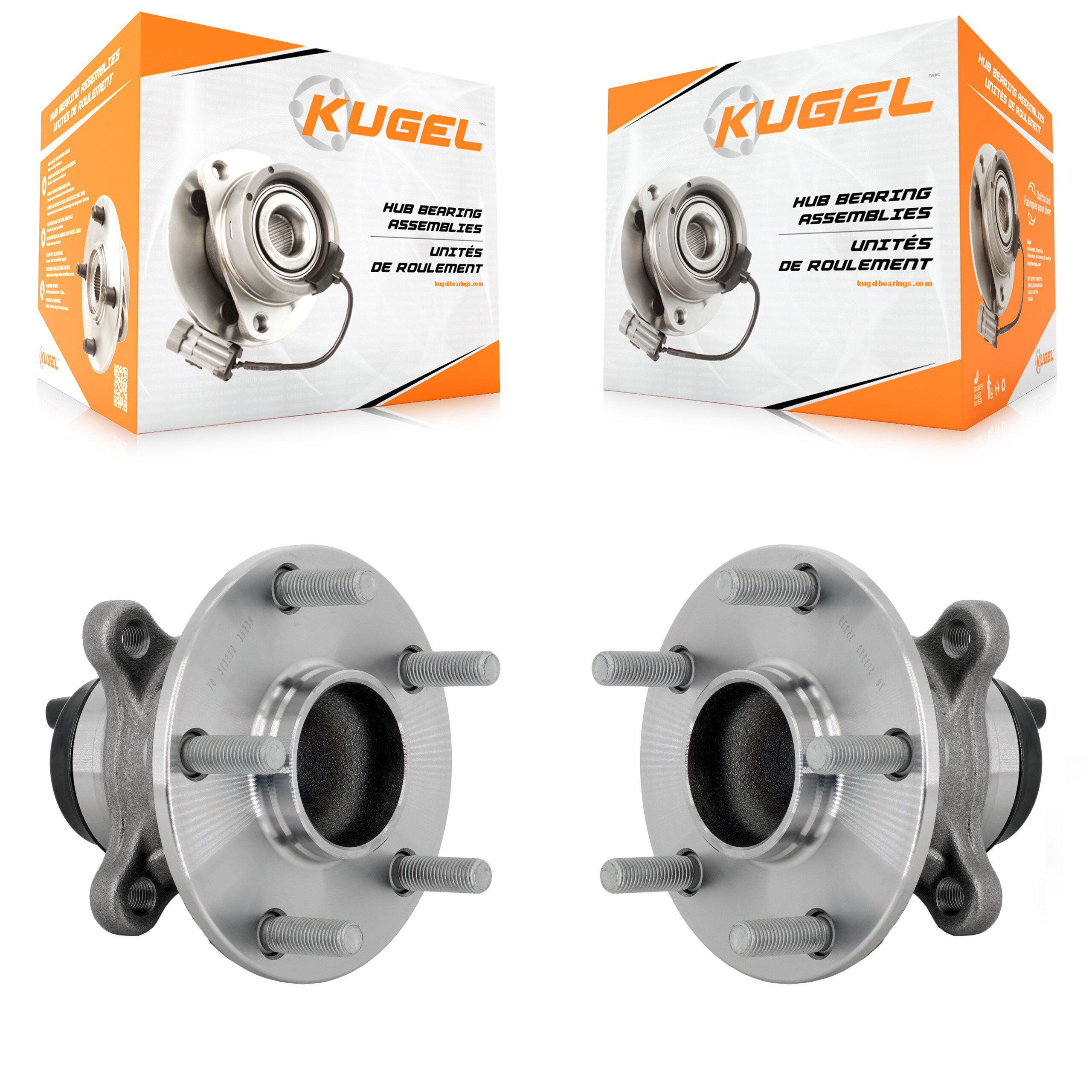 Kugel - K70-102184 - Front Wheel Bearing and Hub Assembly Kits