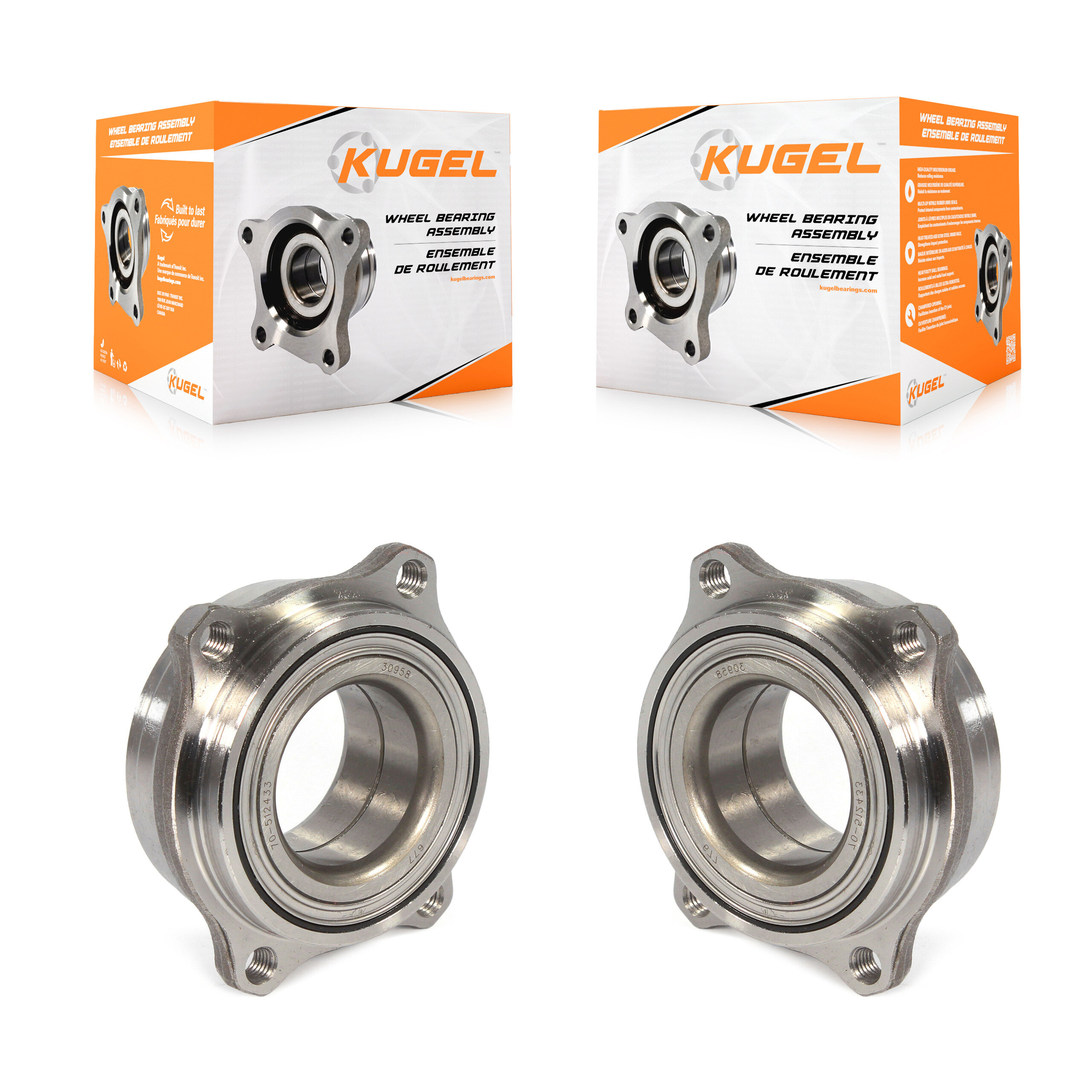 Kugel - K70-102253 - Rear Wheel Bearing Assembly Kits