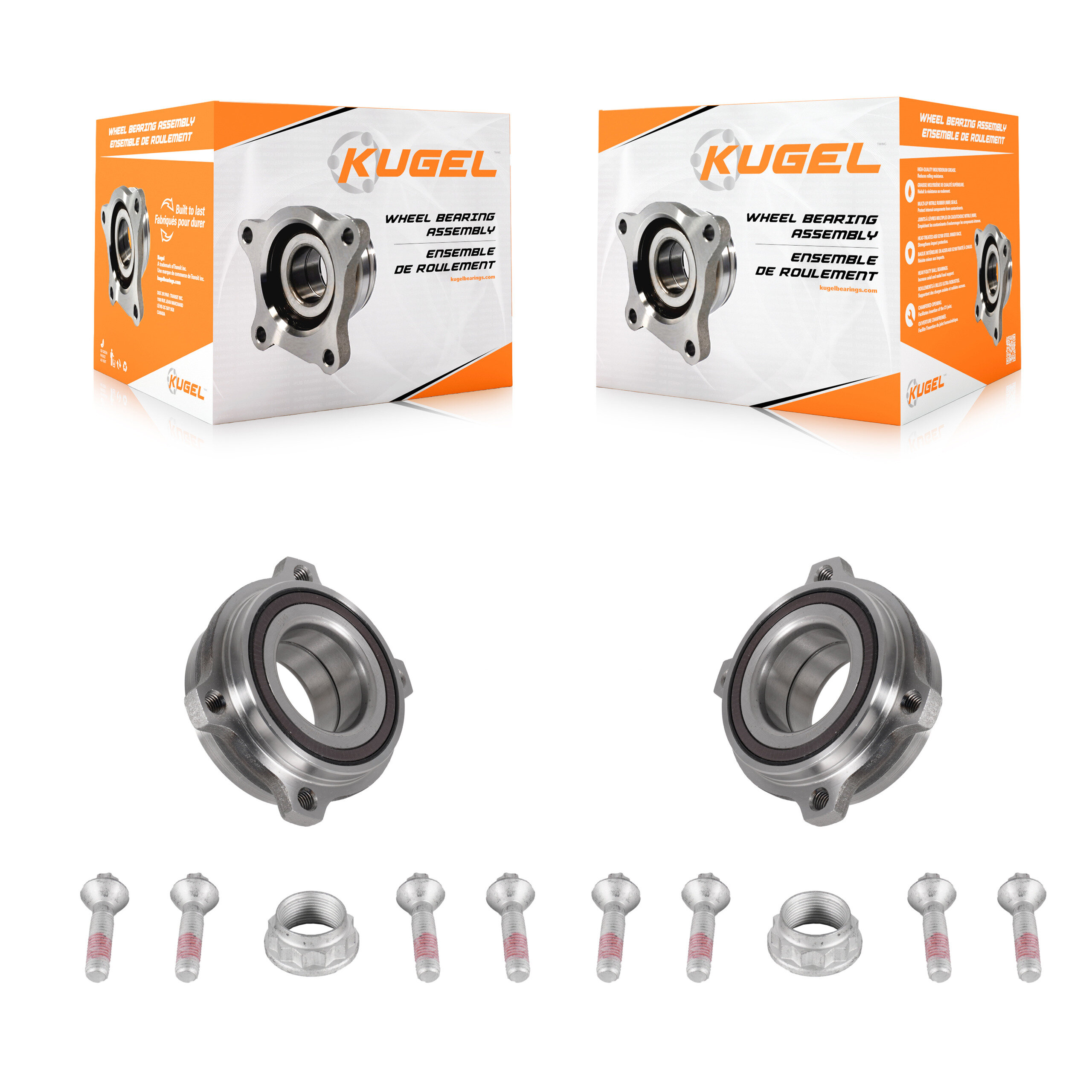 Kugel - K70-102254 - Rear Wheel Bearing Assembly Kits