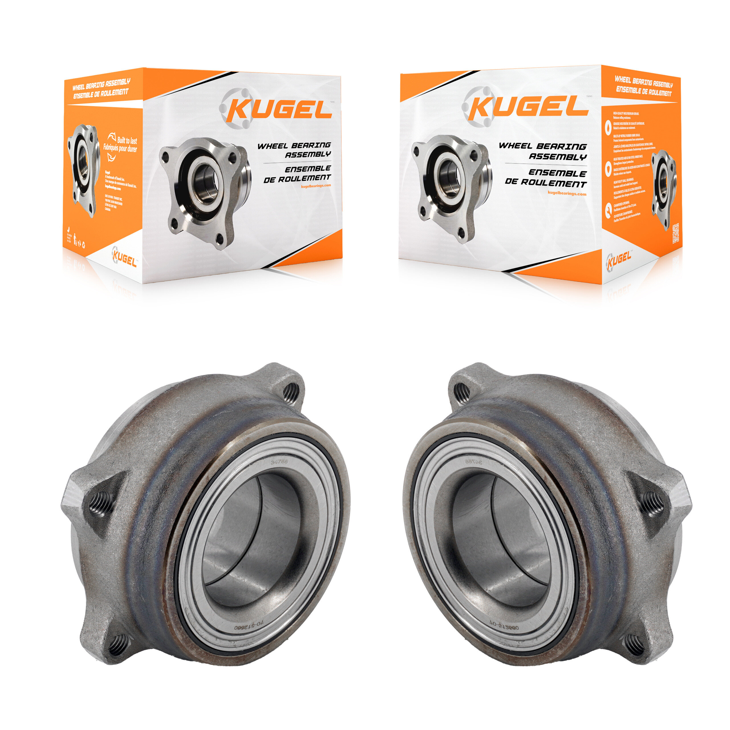 Kugel - K70-102255 - Rear Wheel Bearing Assembly Kits