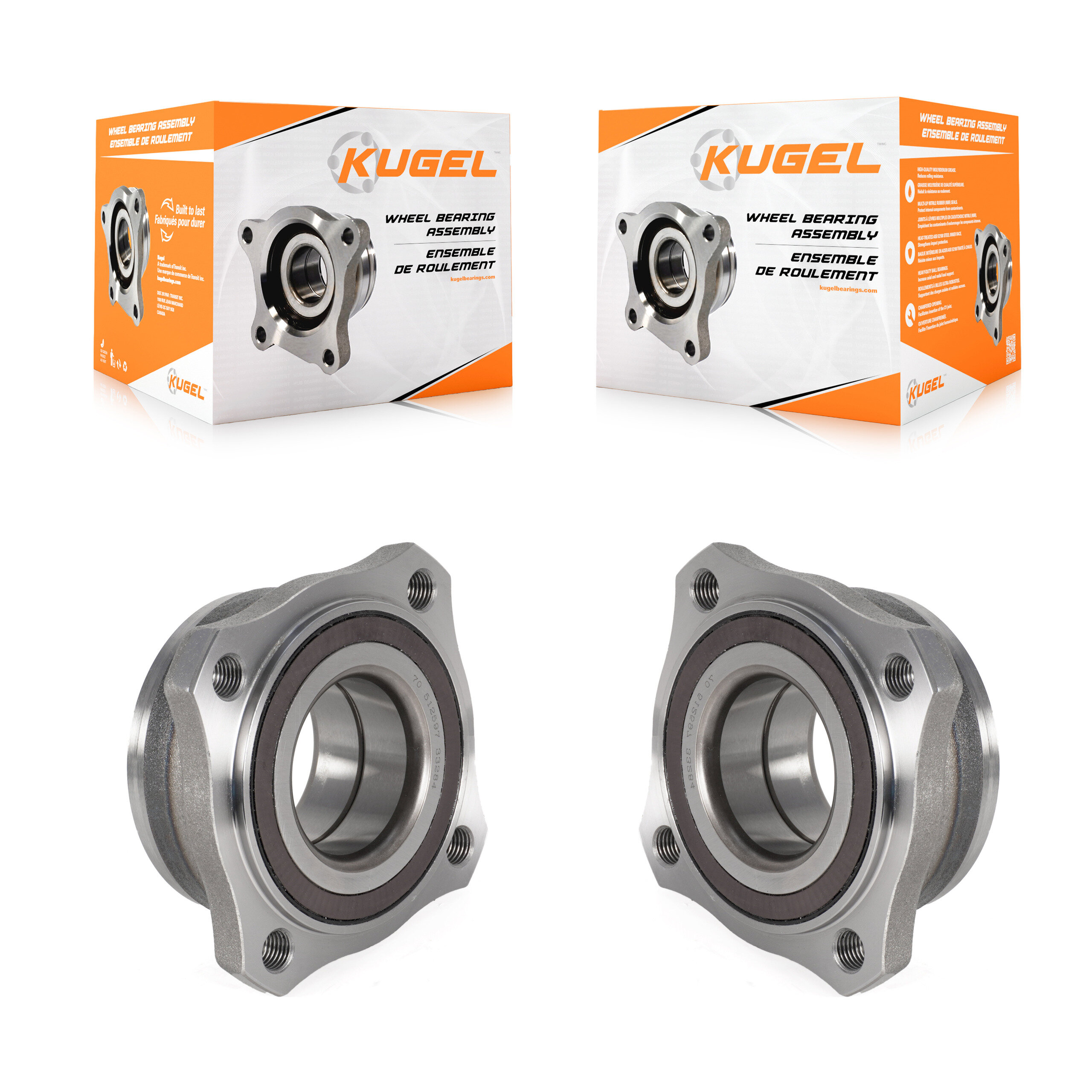 Kugel - K70-102256 - Rear Wheel Bearing Assembly Kits