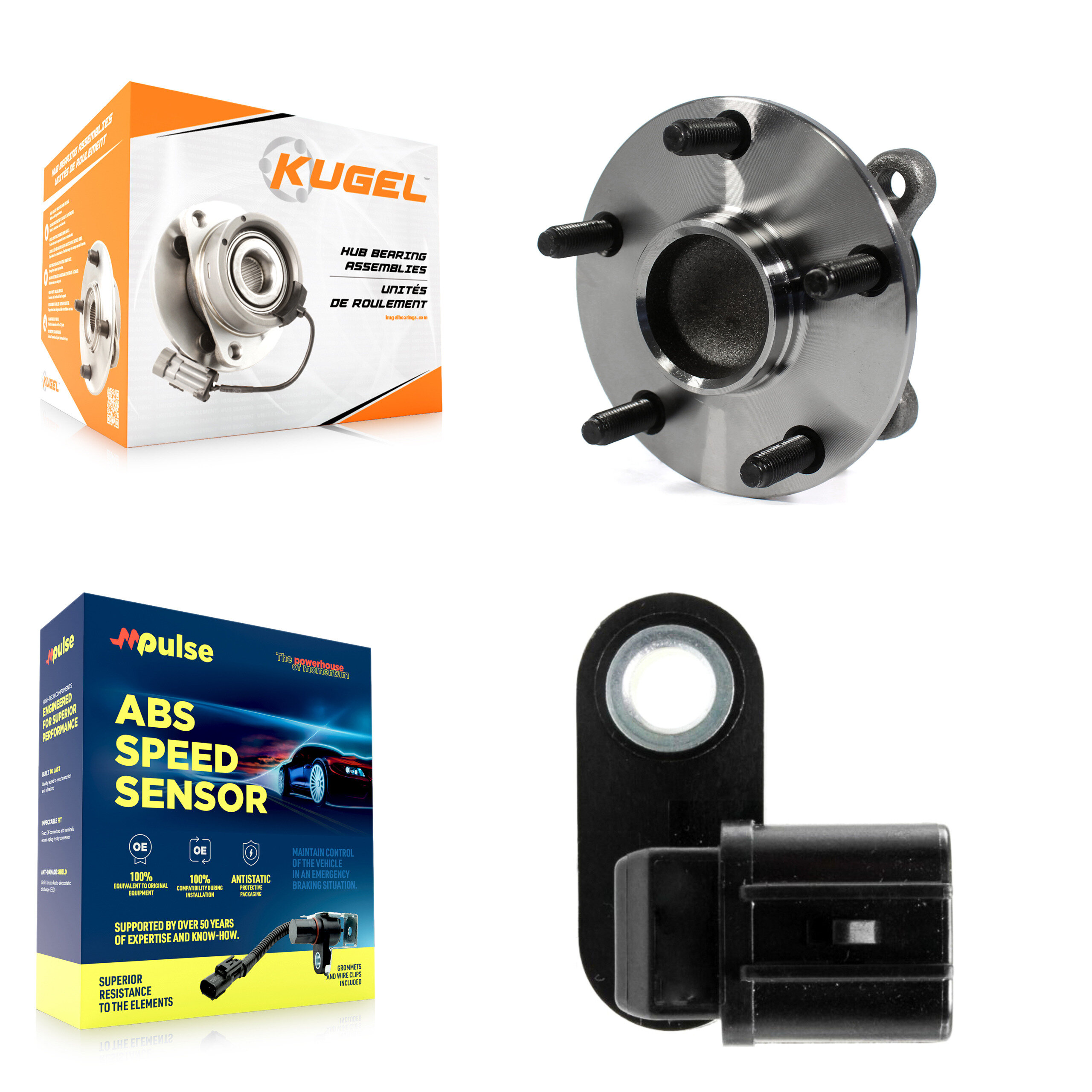 Kugel - K7S-100012 - Front Left Wheel Bearing and Hub Assembly Kits