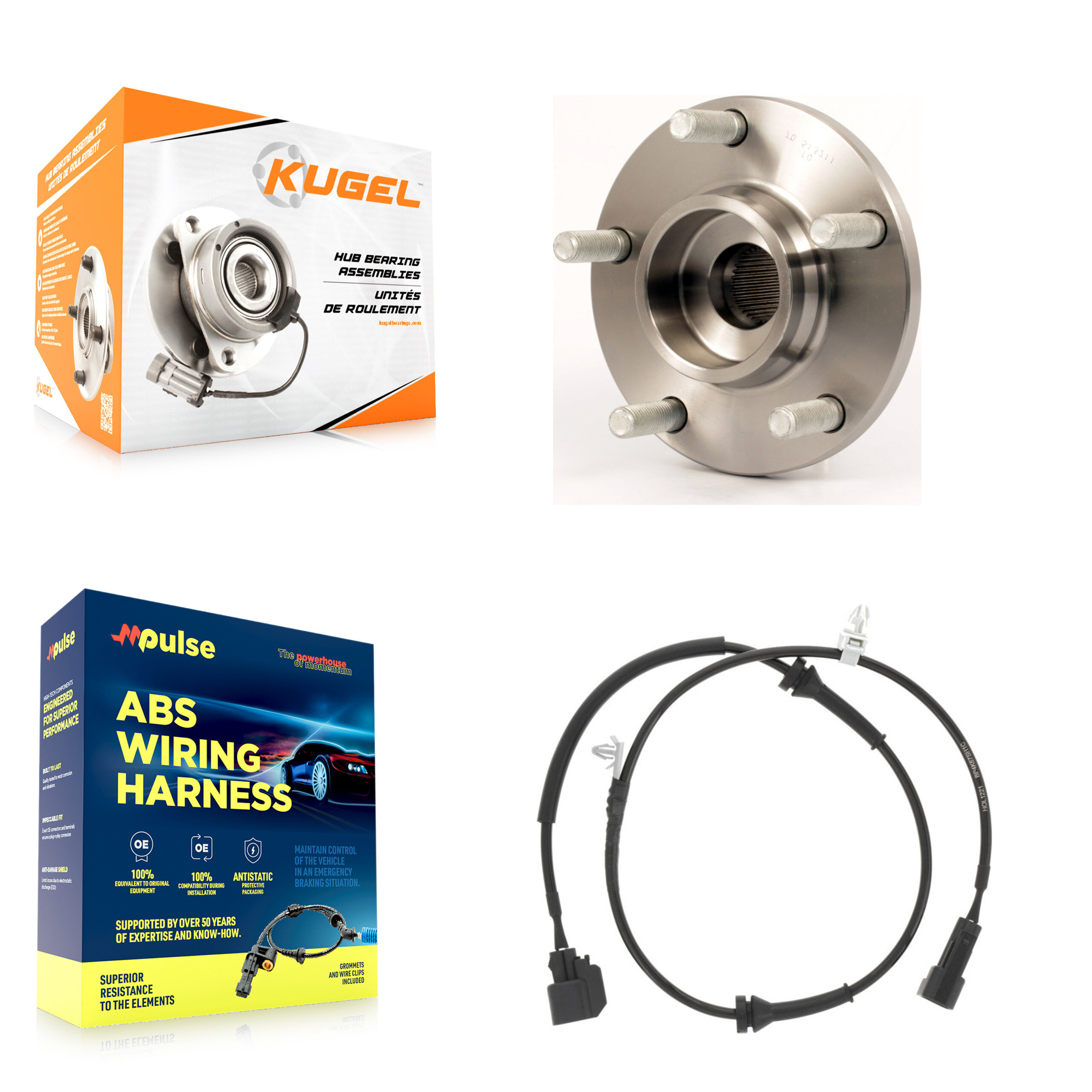 Kugel - K7S-100016 - Front Wheel Bearing and Hub Assembly Kits