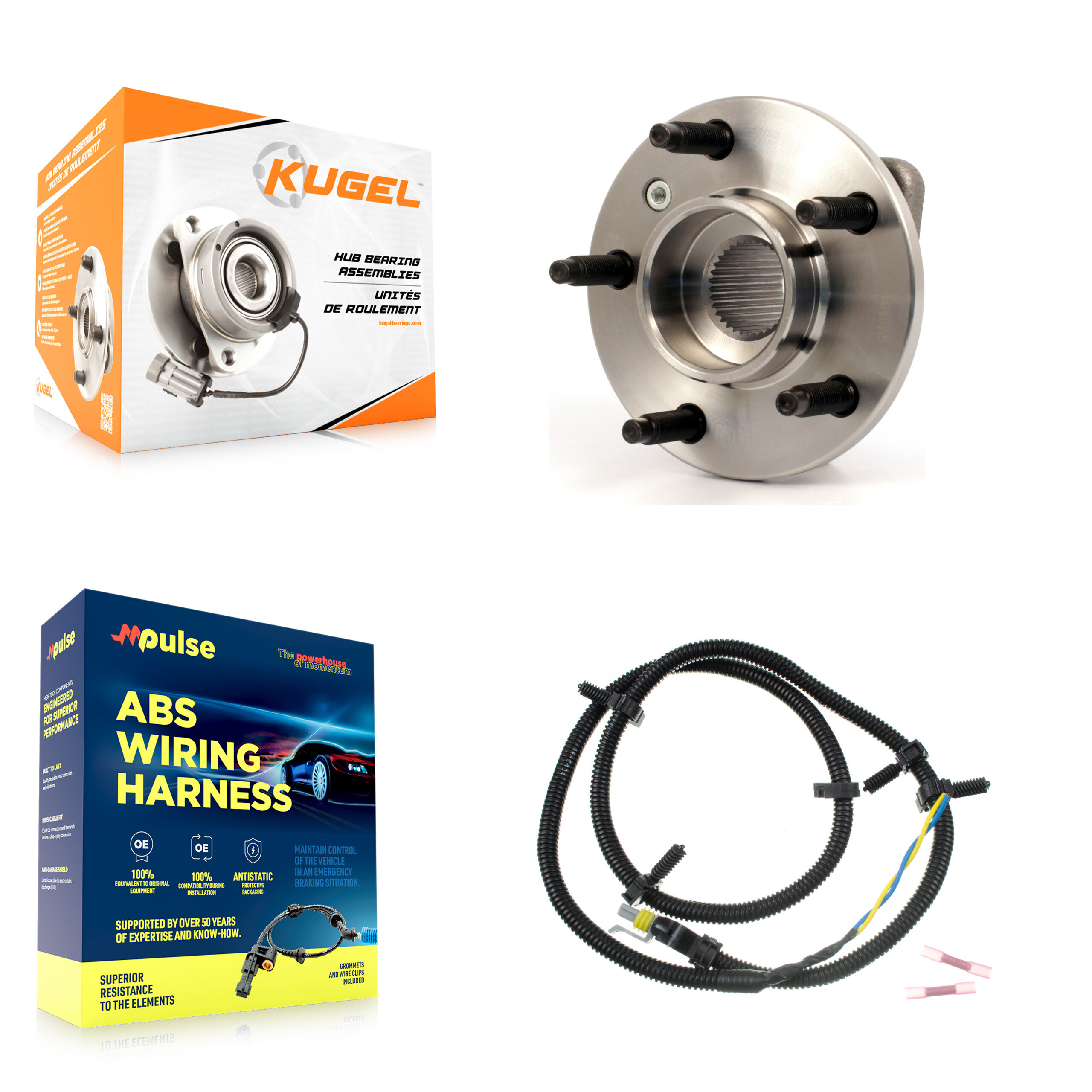 Kugel - K7S-100018 - Front Wheel Bearing and Hub Assembly Kits