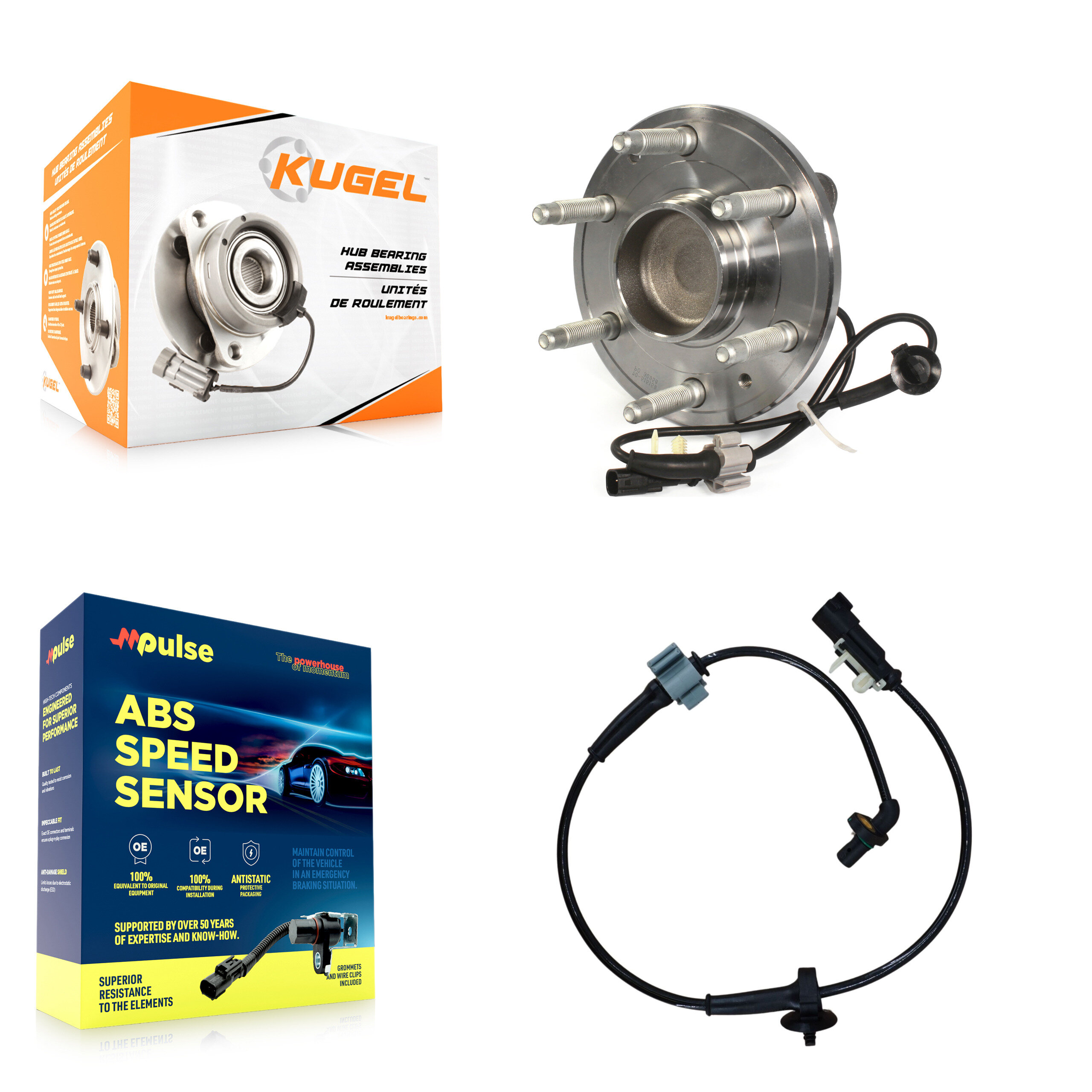 Kugel - K7S-100026 - Front Wheel Bearing and Hub Assembly Kits