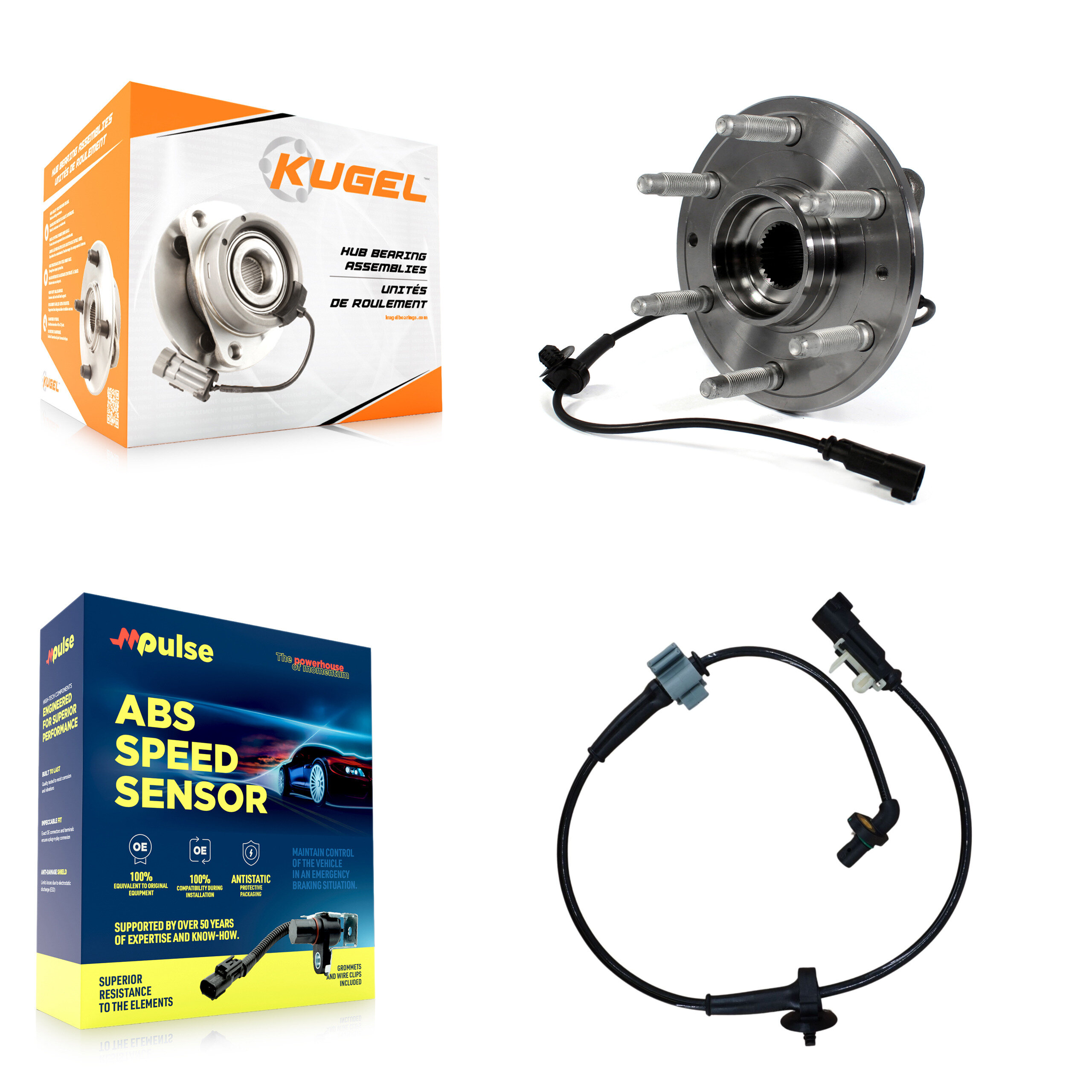 Kugel - K7S-100027 - Front Wheel Bearing and Hub Assembly Kits