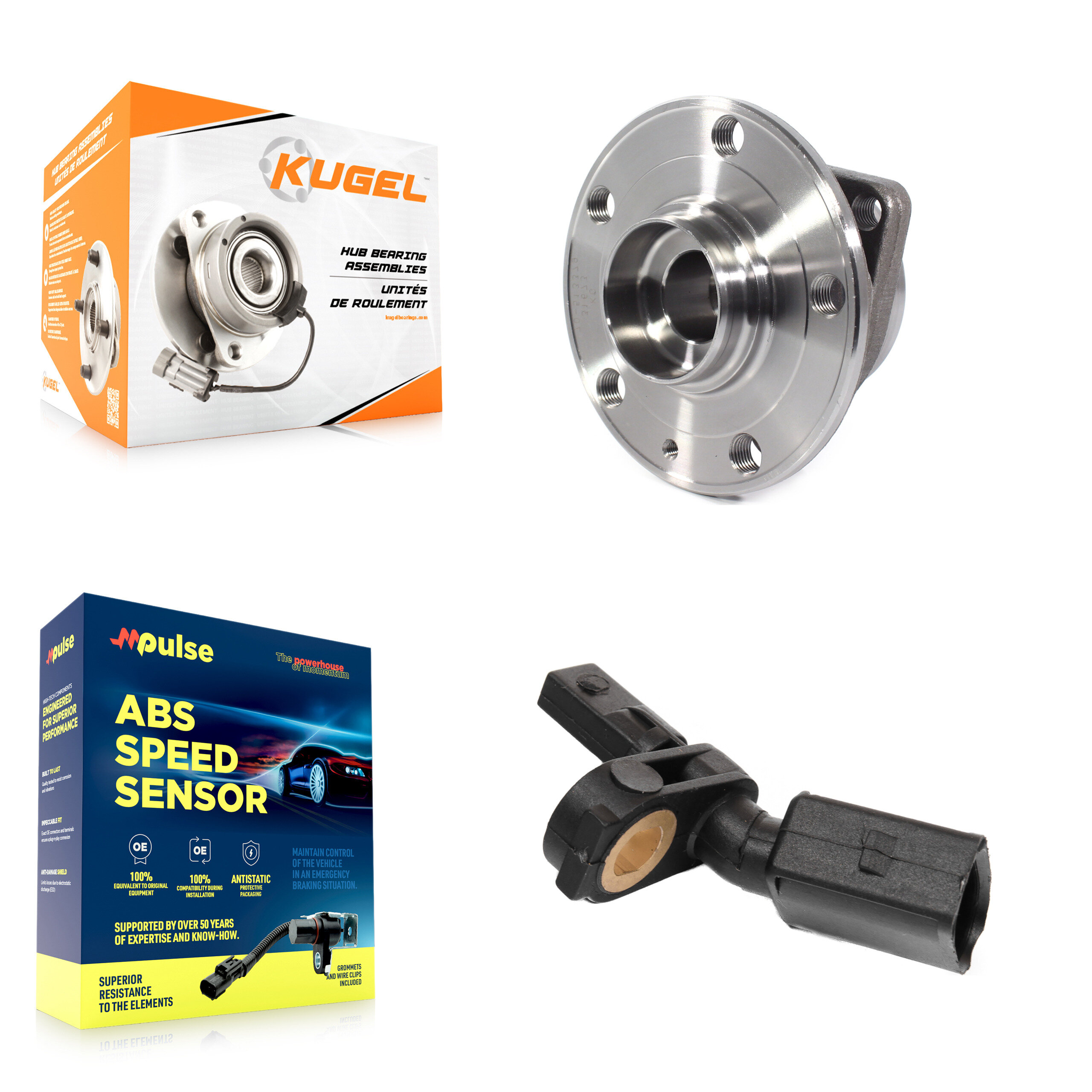 Kugel - K7S-100029 - Front Wheel Bearing and Hub Assembly Kits